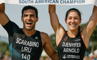 Federico Scarabino and Djenyfer Arnold Triumph at Ironman 70.3 Florianópolis