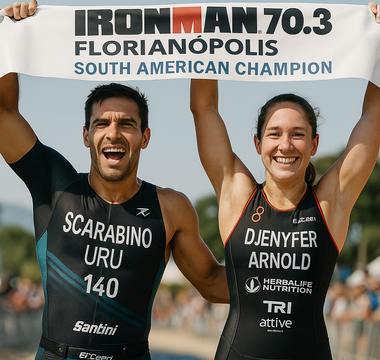 Federico Scarabino and Djenyfer Arnold Triumph at Ironman 70.3 Florianópolis