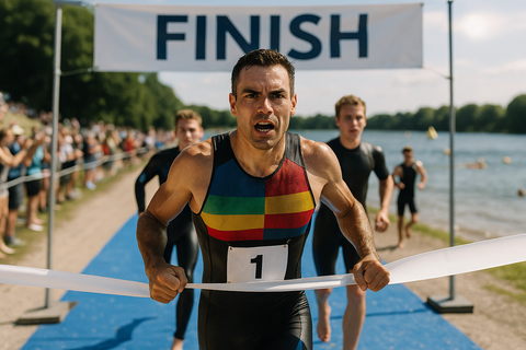 Henry holds off younger triathletes for TRI Columbus victory