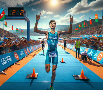 Azerbaijani athlete wins first place in triathlon competition in Türkiye