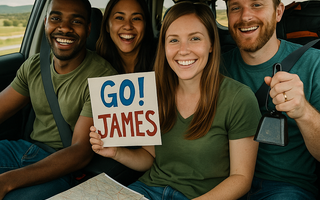 Friends travel across state lines to support an Ironman Triathlon racer