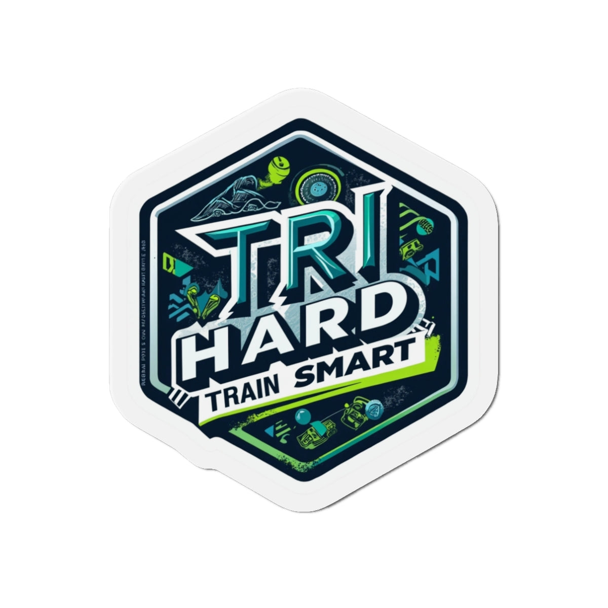 Gestanzte Magnete für Triathlon-Training | Motivierender Kühlschrankmagnet | Sportdekor | Fitnessstudio-Geschenk | Trainingserinnerung | Fitness-Enthusiasten 