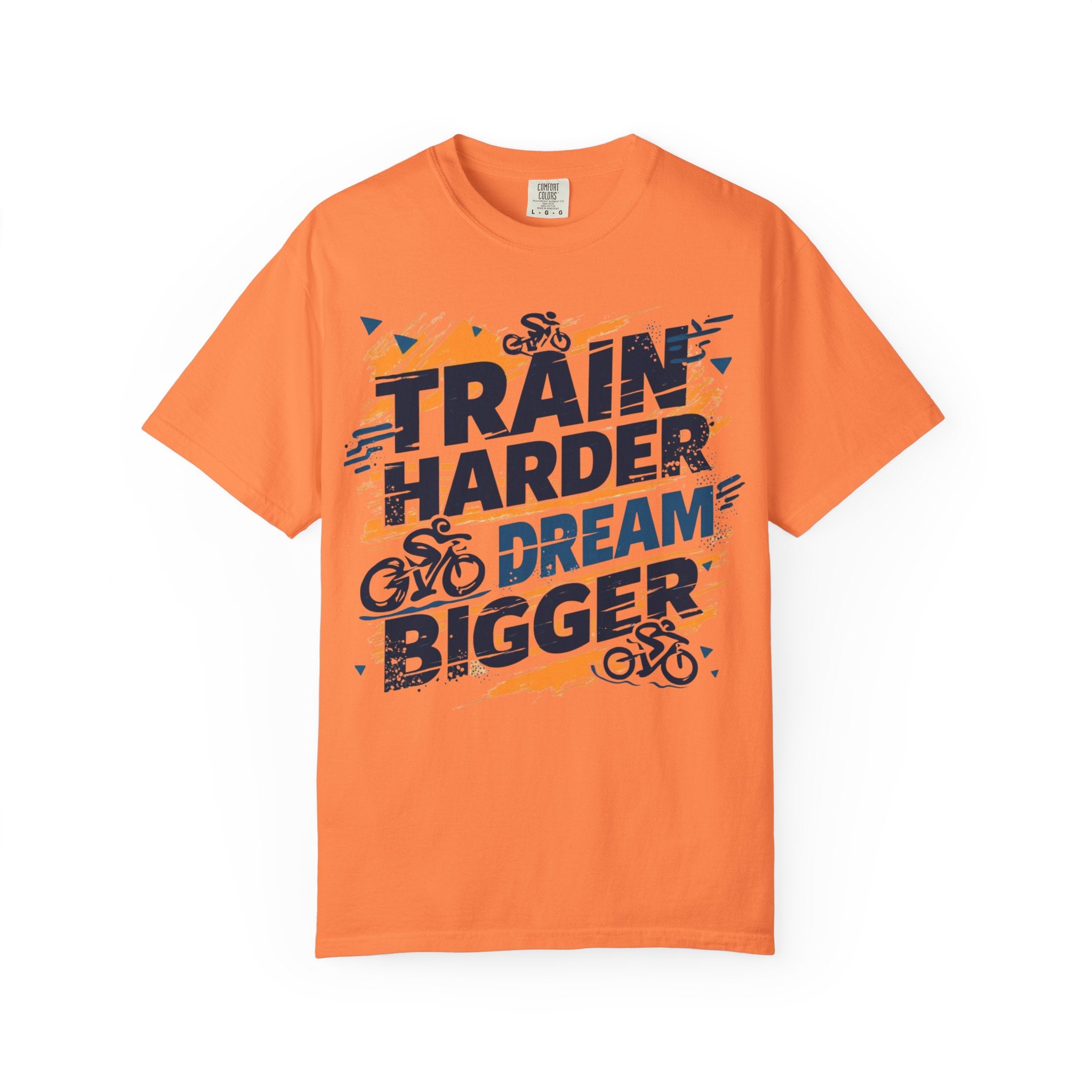 Unisex Active Lifestyle Cotton T-Shirt for Cyclists - Motivational Workout Top for Fitness Enthusiasts, Premium Comfort Colors Ring-Spun, Durable Stitching - Ideal for Training and Casual Outings