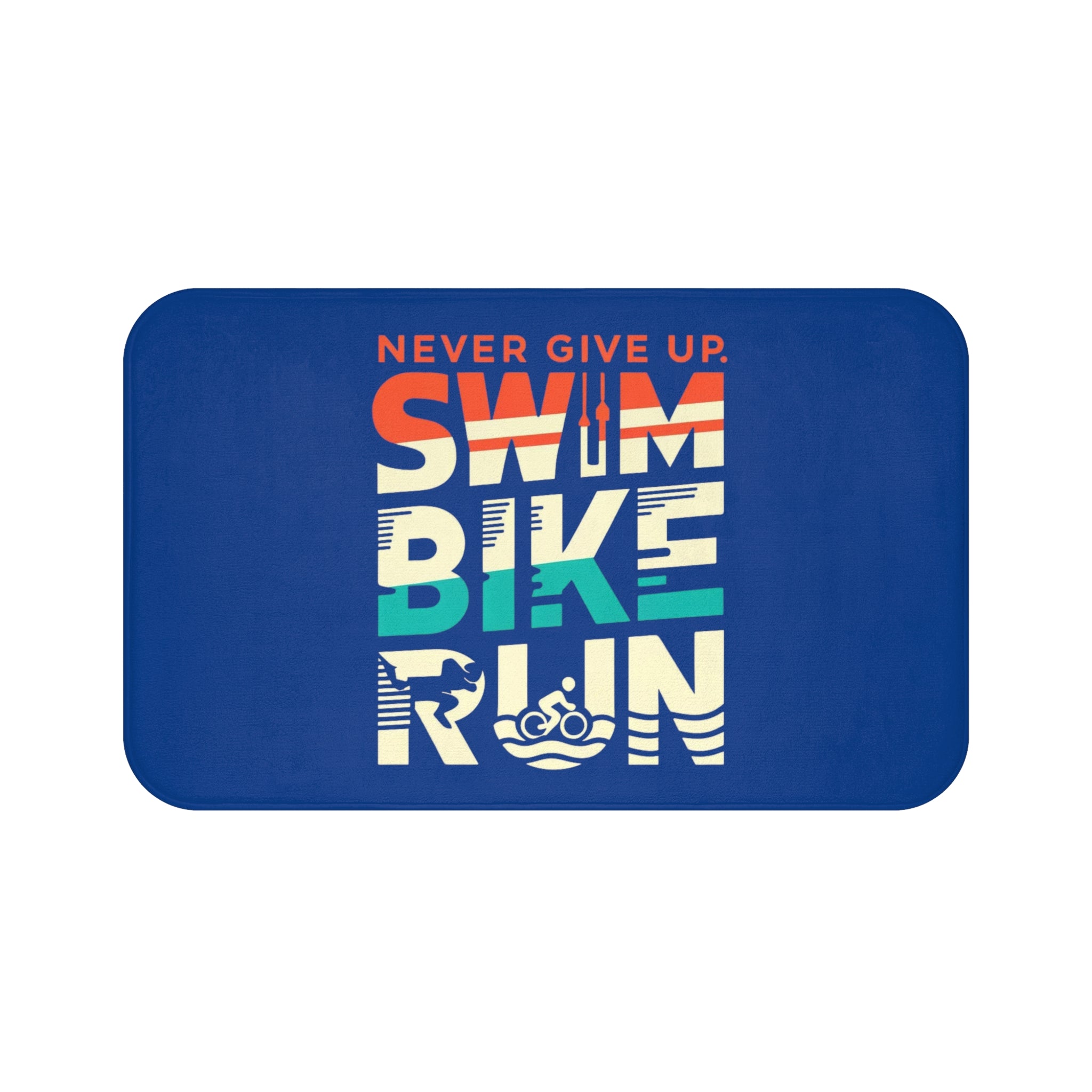 Anti-Slip Microfiber Bath Mat for Triathletes – Stylish & Customizable Home Décor