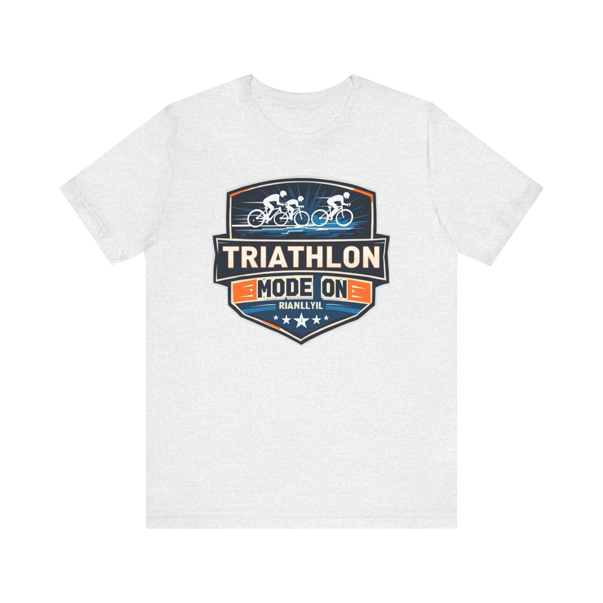 Triathlon Mode On Unisex Short Sleeve Tee - Athletic Performance Shirt for Runners & Fitness Enthusiasts, Breathable Jersey Activewear, Bella+Canvas Cotton Blend