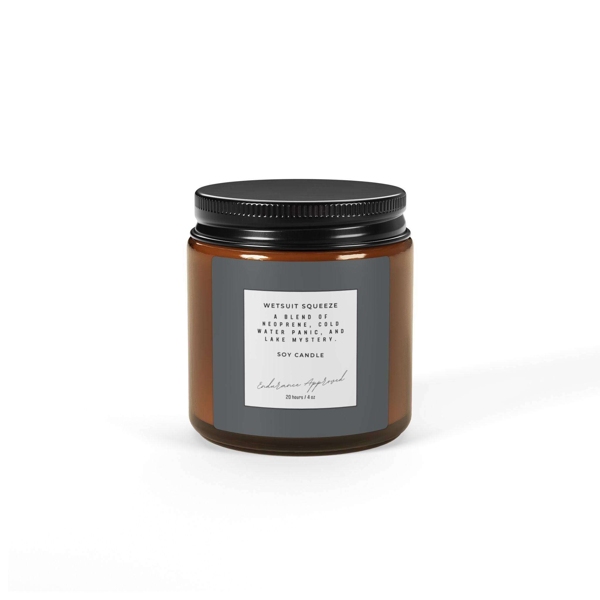 Eco-Friendly Soy Candle for Adventurers - Wetsuit Squeeze Blend Scented with Coconut Cream, Cardamom & Atlantis Whisper