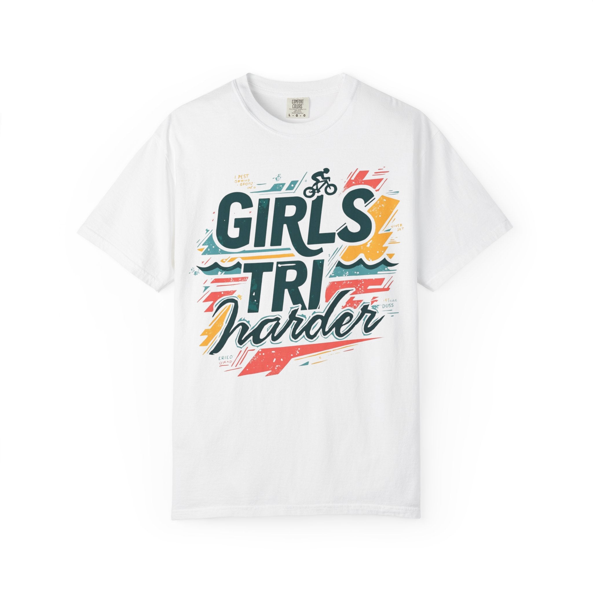 Mädchen Tri Harder T-Shirt, Unisex Sport T-Shirt, Activewear, Motivationsshirt, Frauen Empowerment Geschenk, Fitnessbekleidung 
