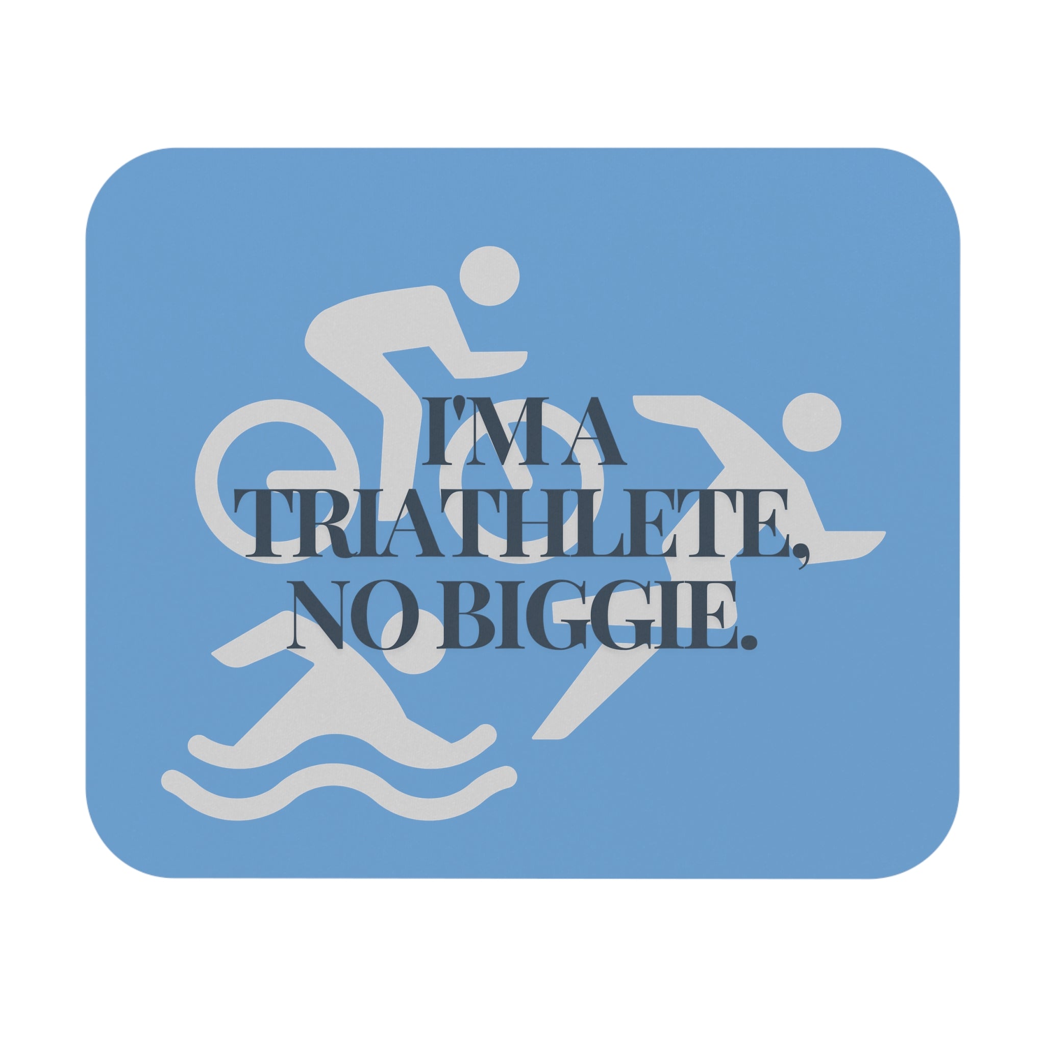 Triathlon Enthusiast Personalized Mousepad – Durable Rubber Base, Stain-Resistant, Smooth Sliding Action | Custom Gift for Athletes, Office & Gaming