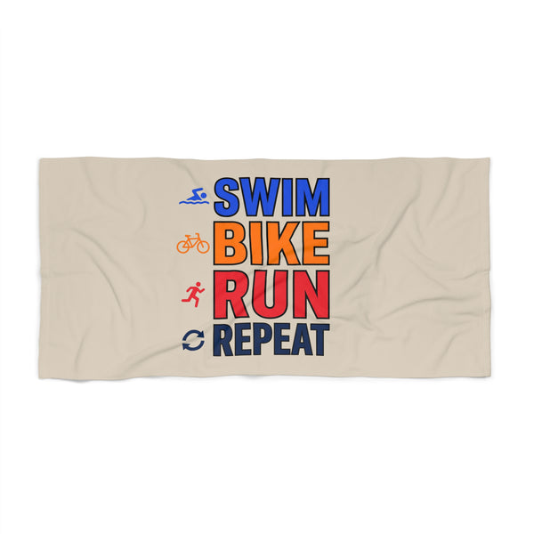 Swim Bike Run Repeat towel