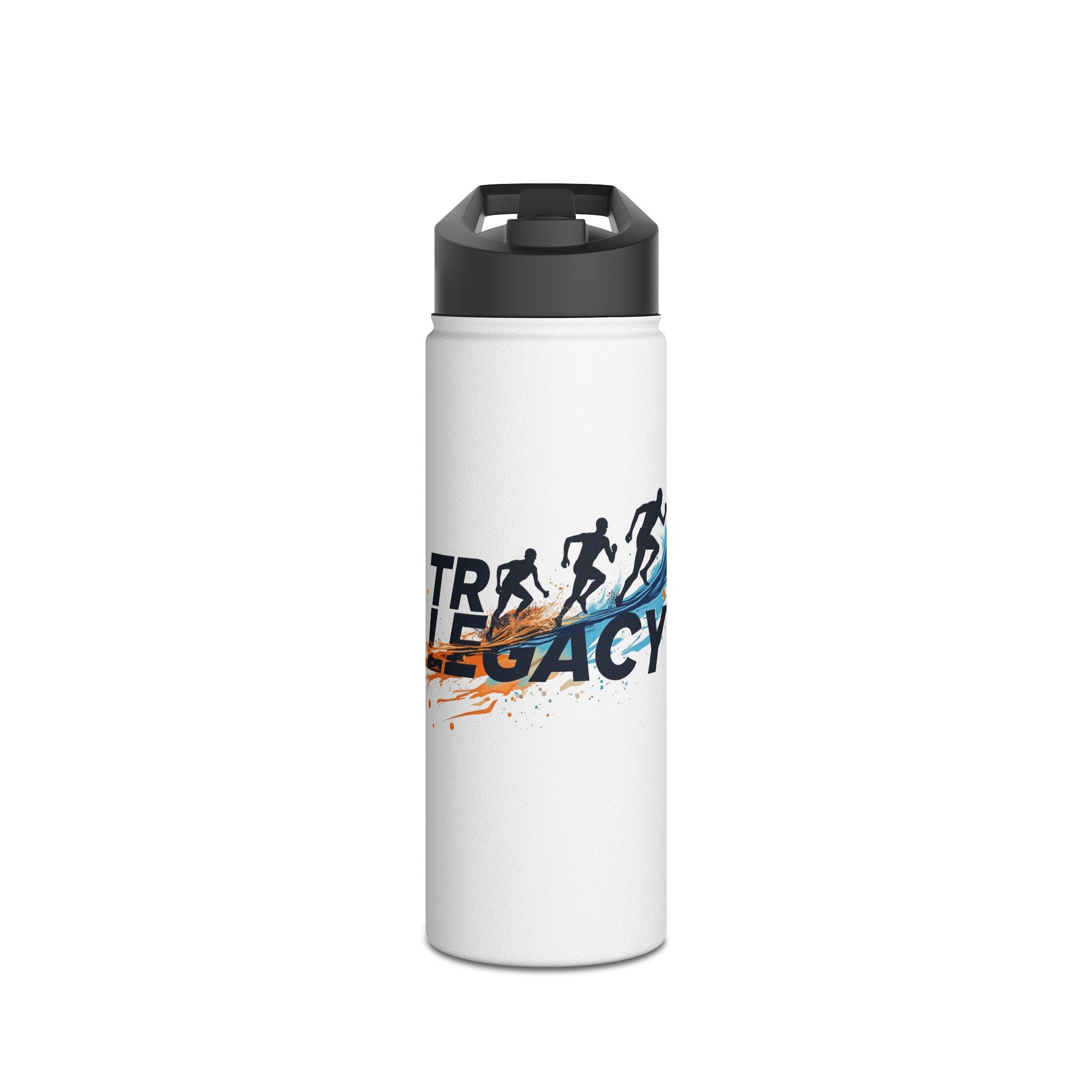 Stainless Steel Triathlon Insulated Water Bottle - 12oz/18oz/32oz Portable Hydration
