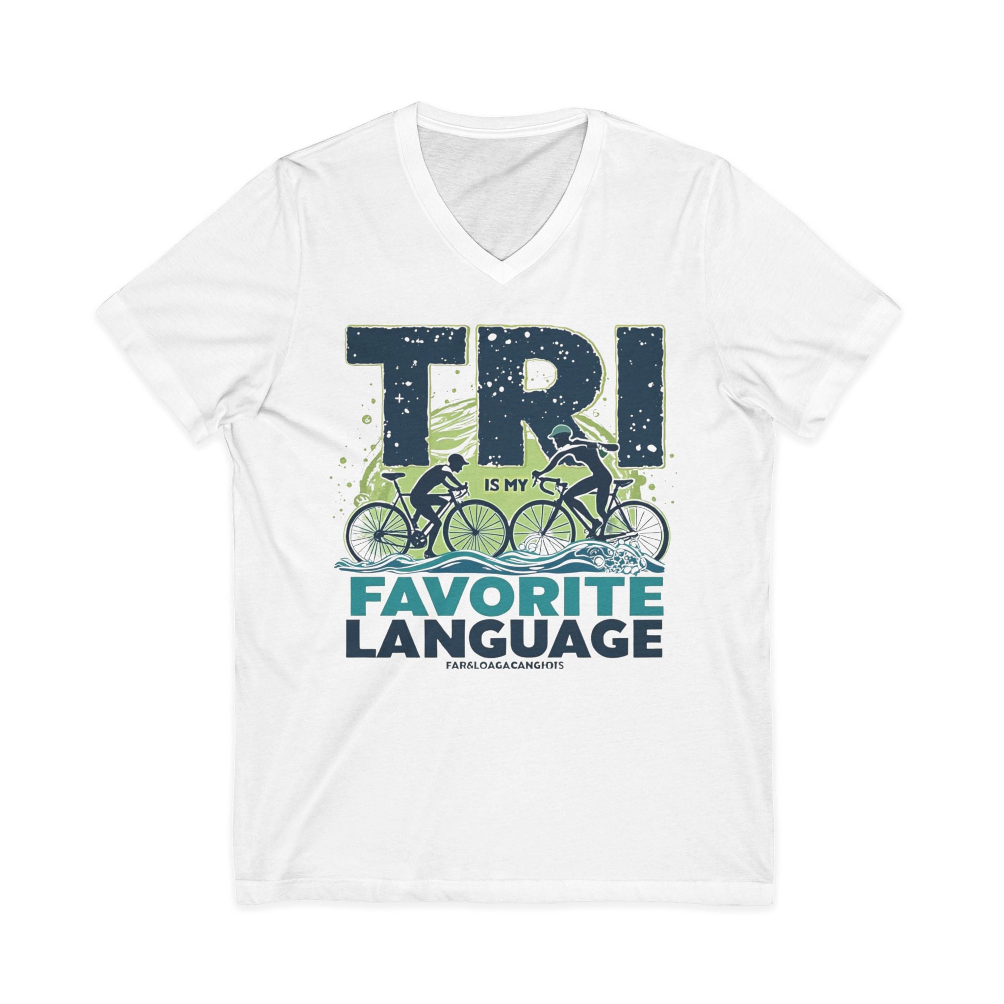 Triathlete V-Neck Tee - Perfect for Race Day, Workout Gear, Cycling Enthusiasts, Gift for Athletes, Sports Apparel