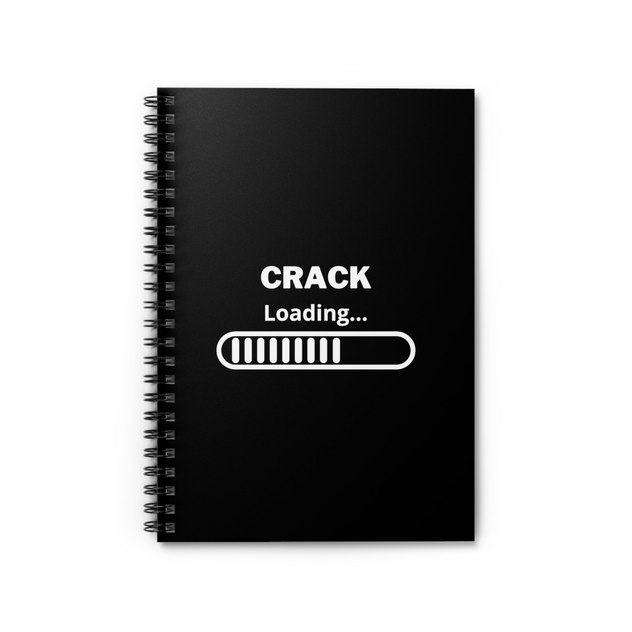 Triathlete Crack Loading Notebook with Spiral Binding and Motivational Design