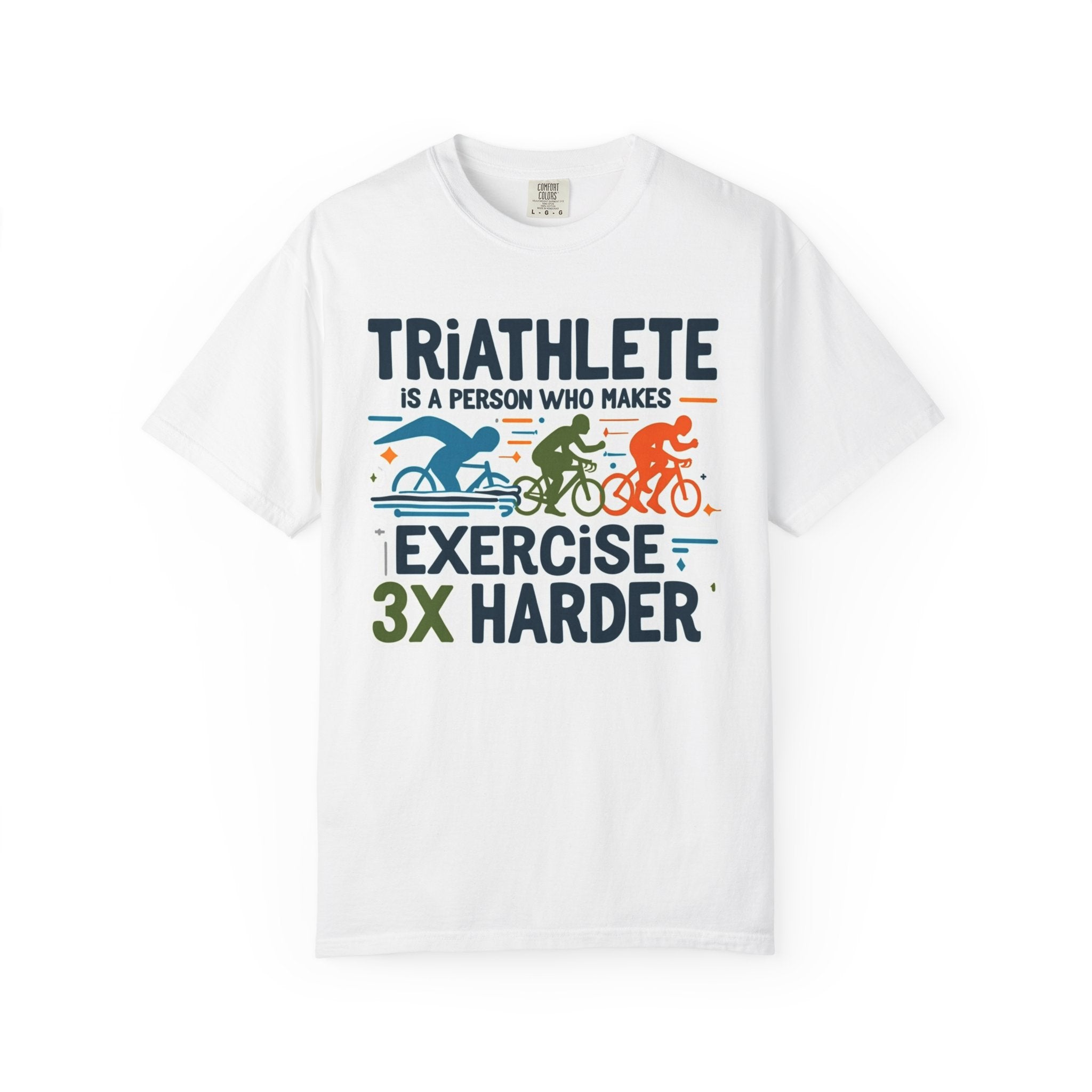 Unisex Comfort Colors Cotton Triathlete Tee - Soft Athletic Wear for Active Lifestyle, Workout & Fitness Gear, Ideal Gift for Sports Enthusiasts