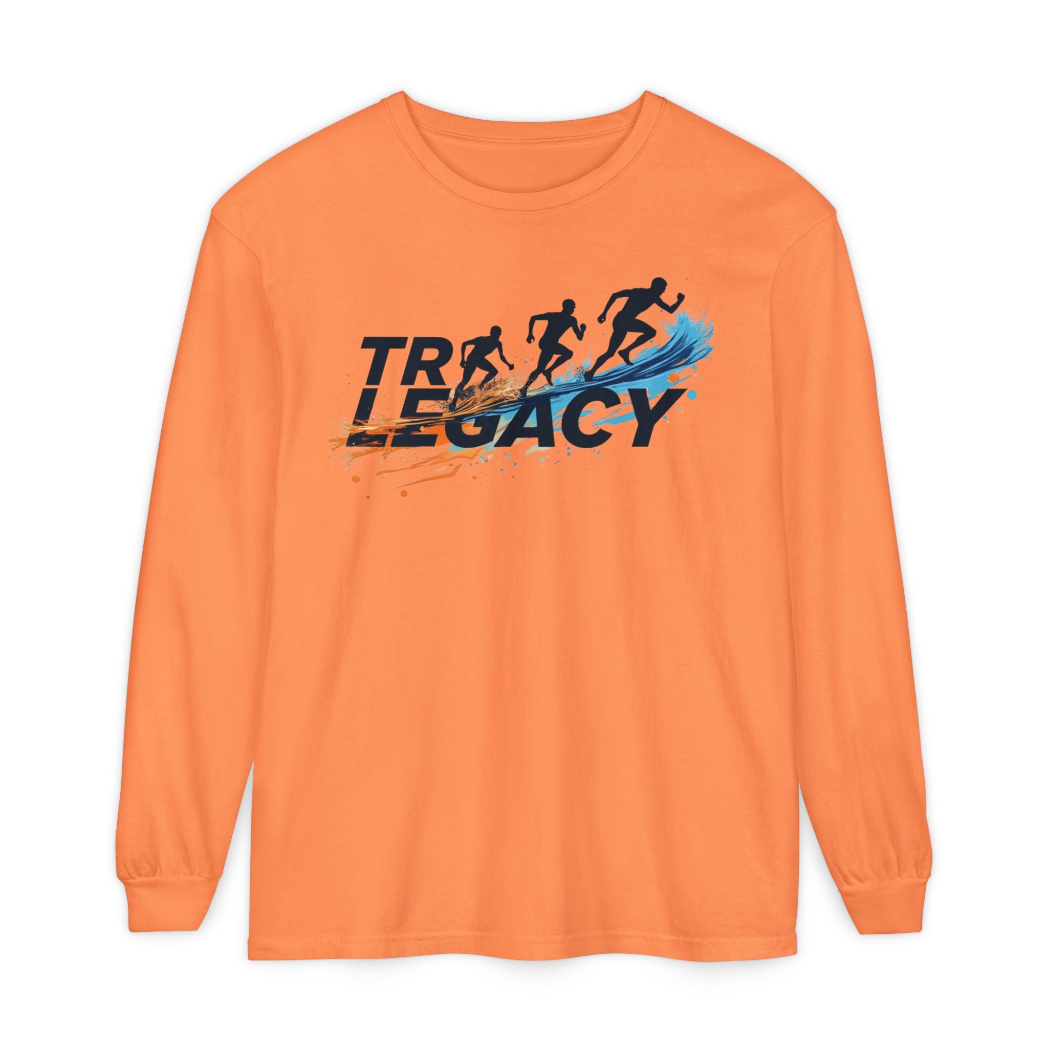 Tri Legacy Long Sleeve Tee - 100% Cotton Running Shirt | Garment-Dyed & Comfortable Fit