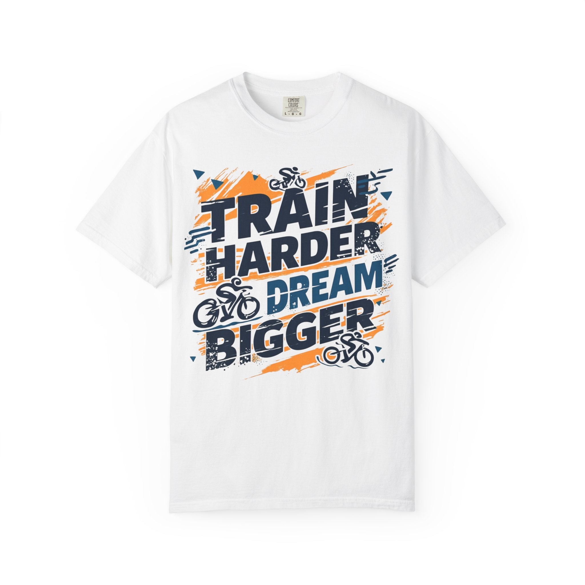 Unisex Active Lifestyle Cotton T-Shirt for Cyclists - Motivational Workout Top for Fitness Enthusiasts, Premium Comfort Colors Ring-Spun, Durable Stitching - Ideal for Training and Casual Outings