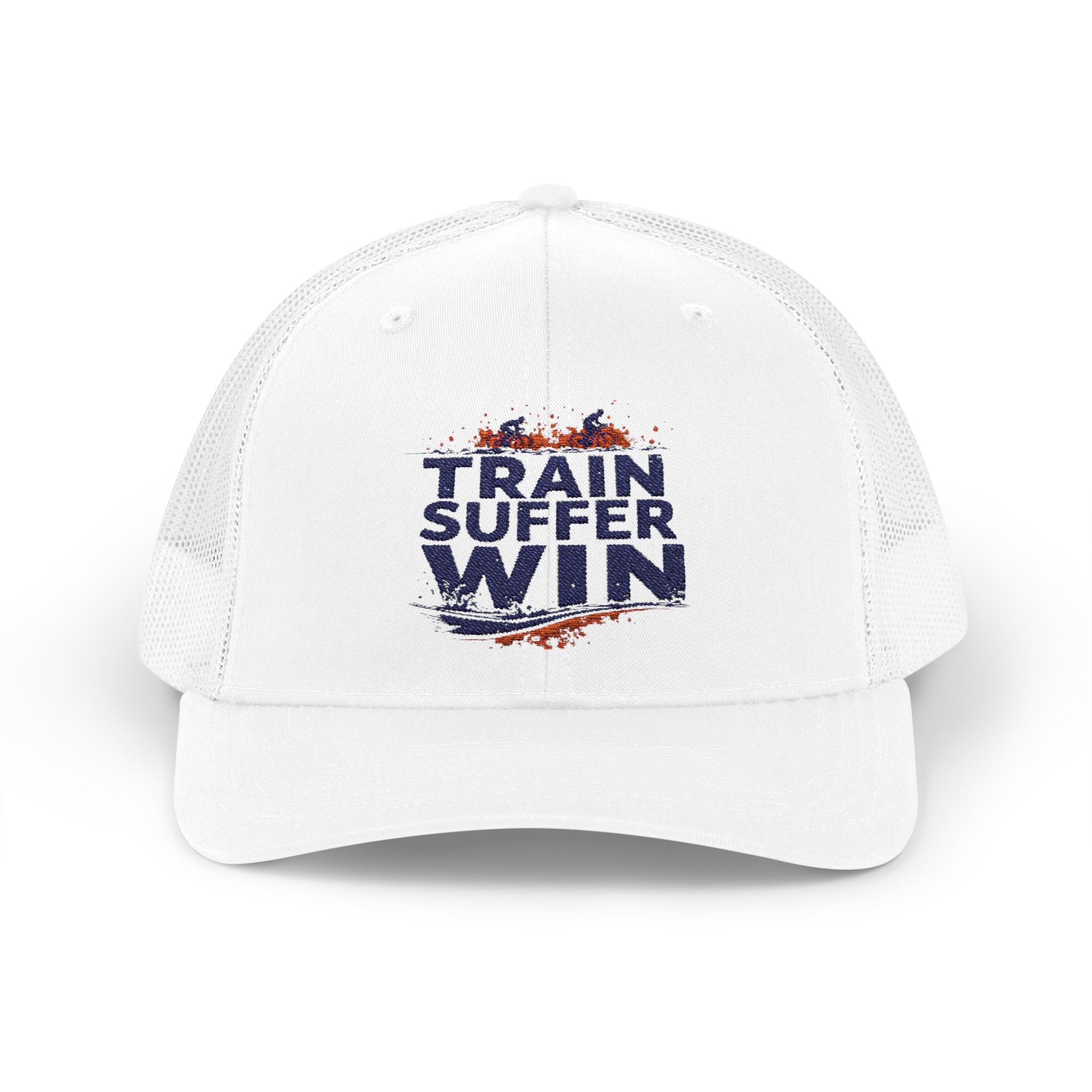 Performance Trucker Cap for Training - Lightweight Snapback with Mesh Back & Cotton Sweatband - Motivational Fitness Hat