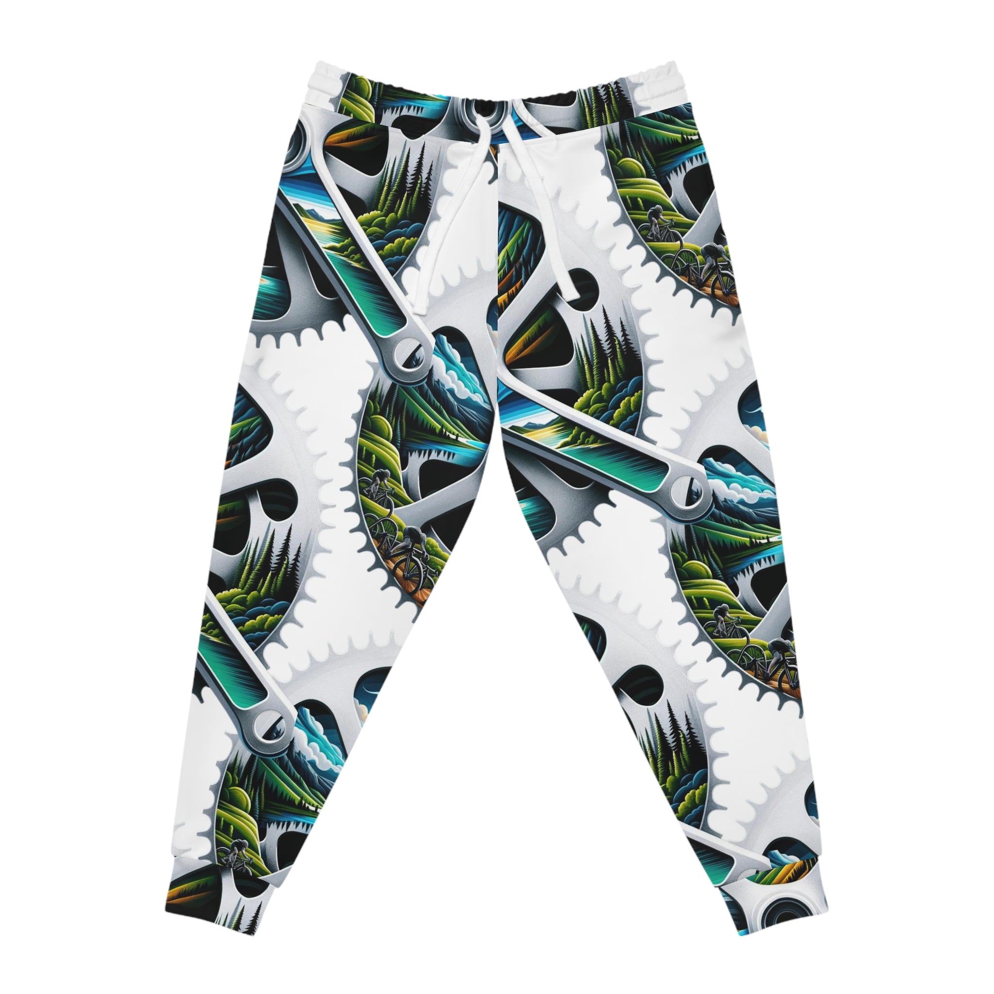 Athletic Joggers (AOP): Scenic Bike Ride within Crank Silhouette