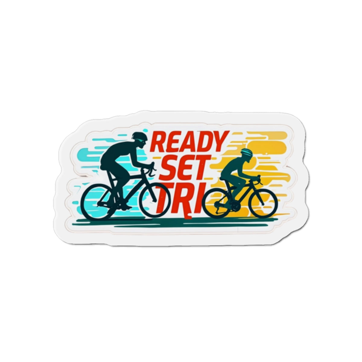 Vibrant Die-Cut Bicycle Magnets | Perfect for Cyclists, Gift Ideas, Home Decor, Sports Enthusiasts, Motivational Decor