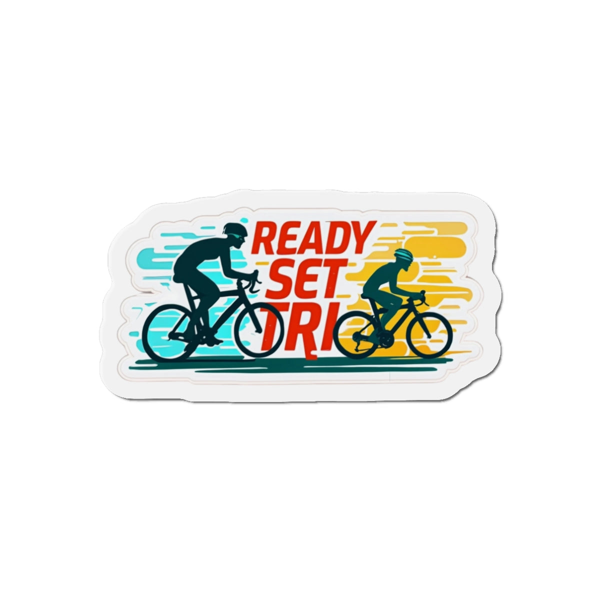 Vibrant Die-Cut Bicycle Magnets | Perfect for Cyclists, Gift Ideas, Home Decor, Sports Enthusiasts, Motivational Decor
