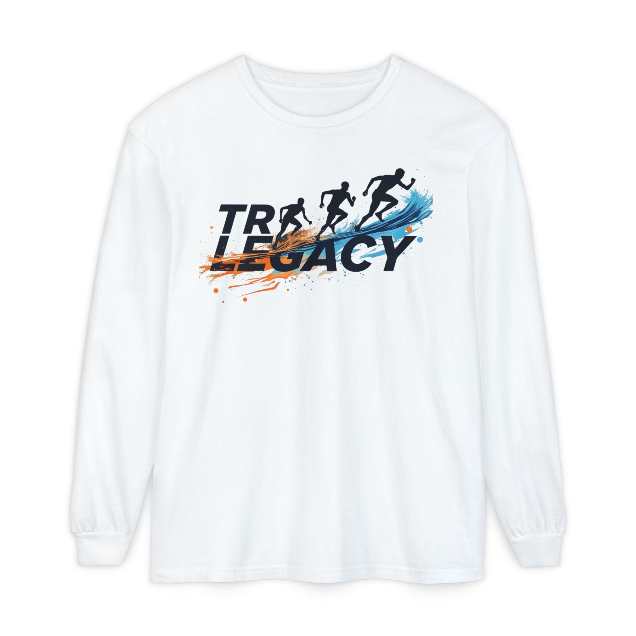 Tri Legacy Long Sleeve Tee - 100% Cotton Running Shirt | Garment-Dyed & Comfortable Fit
