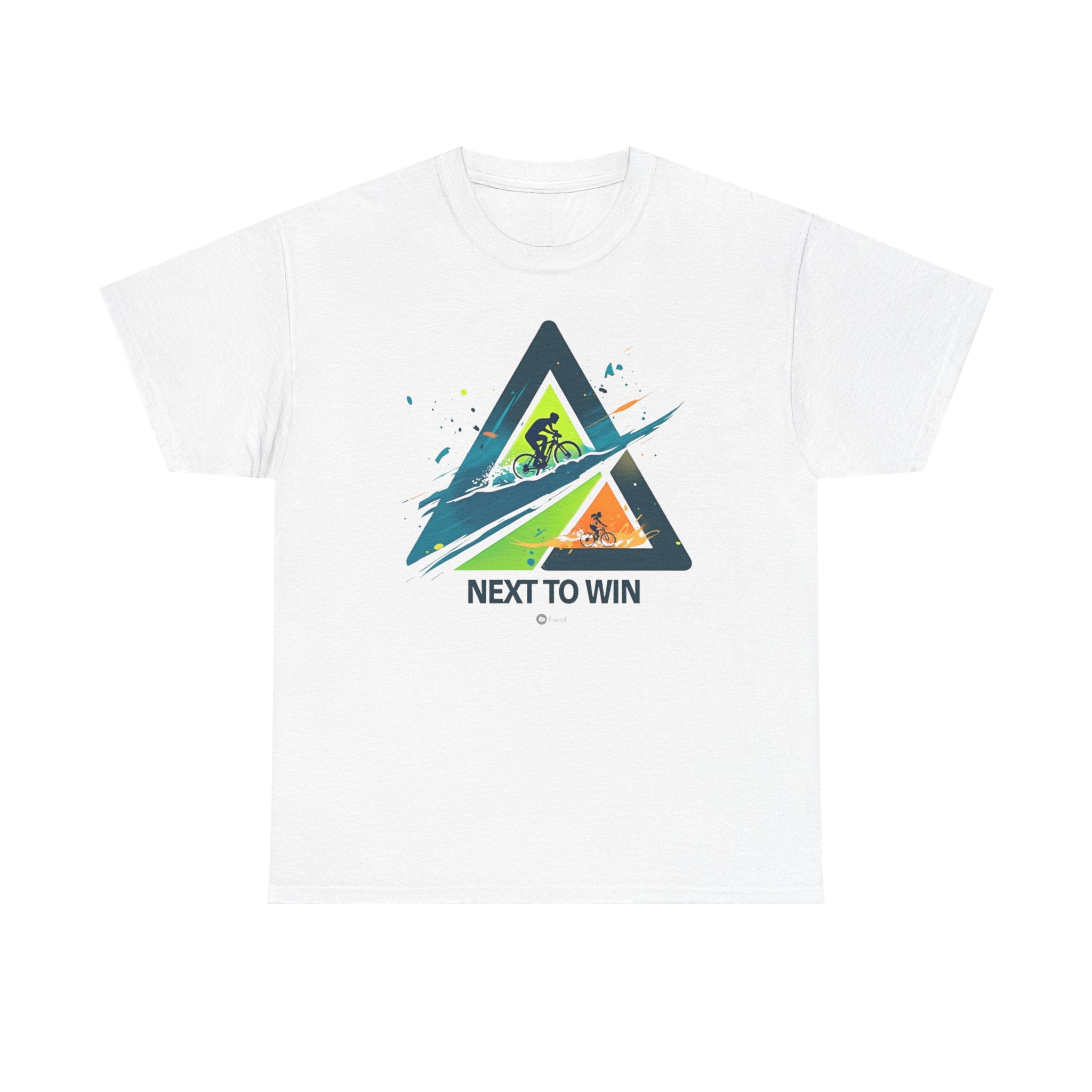 Unisex Heavy Cotton Tee for Triathletes - Adventure Shirt & Gift, Motivational Casual Wear for Outdoor Activities, Durable Seamless Design with Comfort and Style