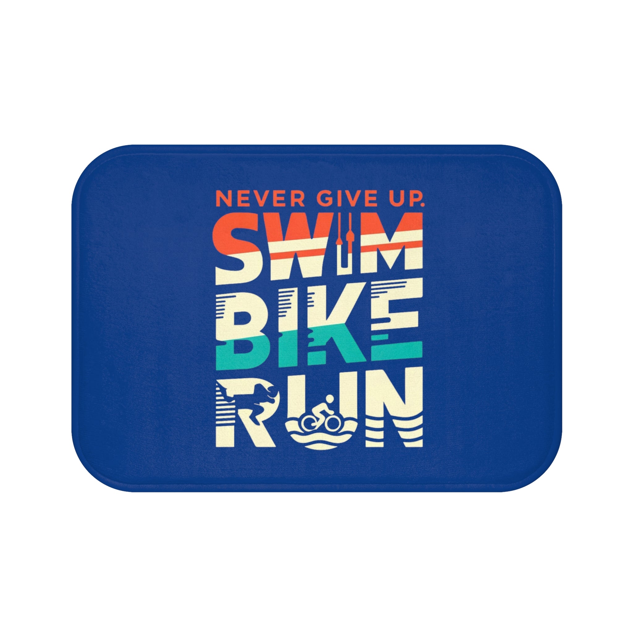 Anti-Slip Microfiber Bath Mat for Triathletes – Stylish & Customizable Home Décor