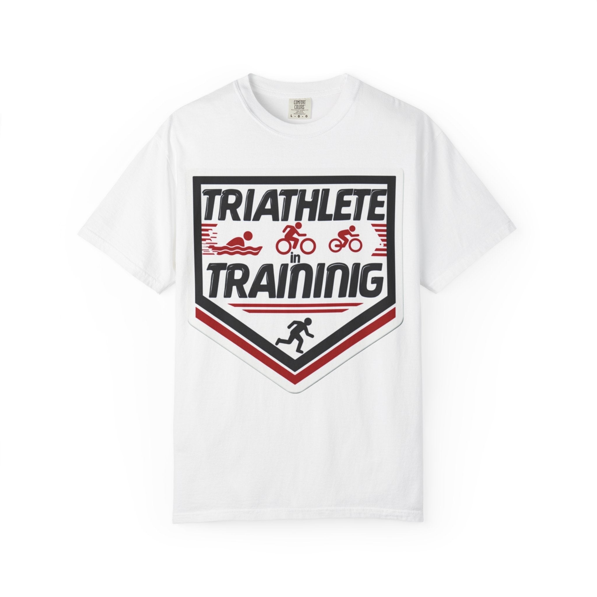 Unisex Triathlete Training T-shirt, Sporty Athletic Tee, Gift for Fitness Lovers, Casual Workout Shirt, Triathlon Gear
