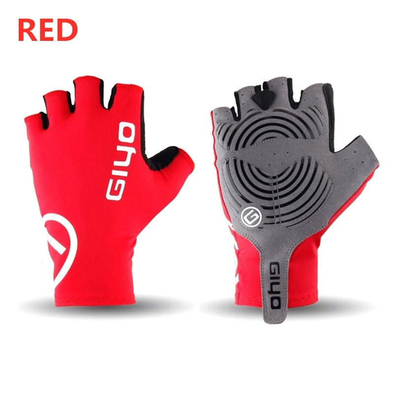 Premium Black Lycra Cycling Gloves for Triathletes - Sizes S to XXL