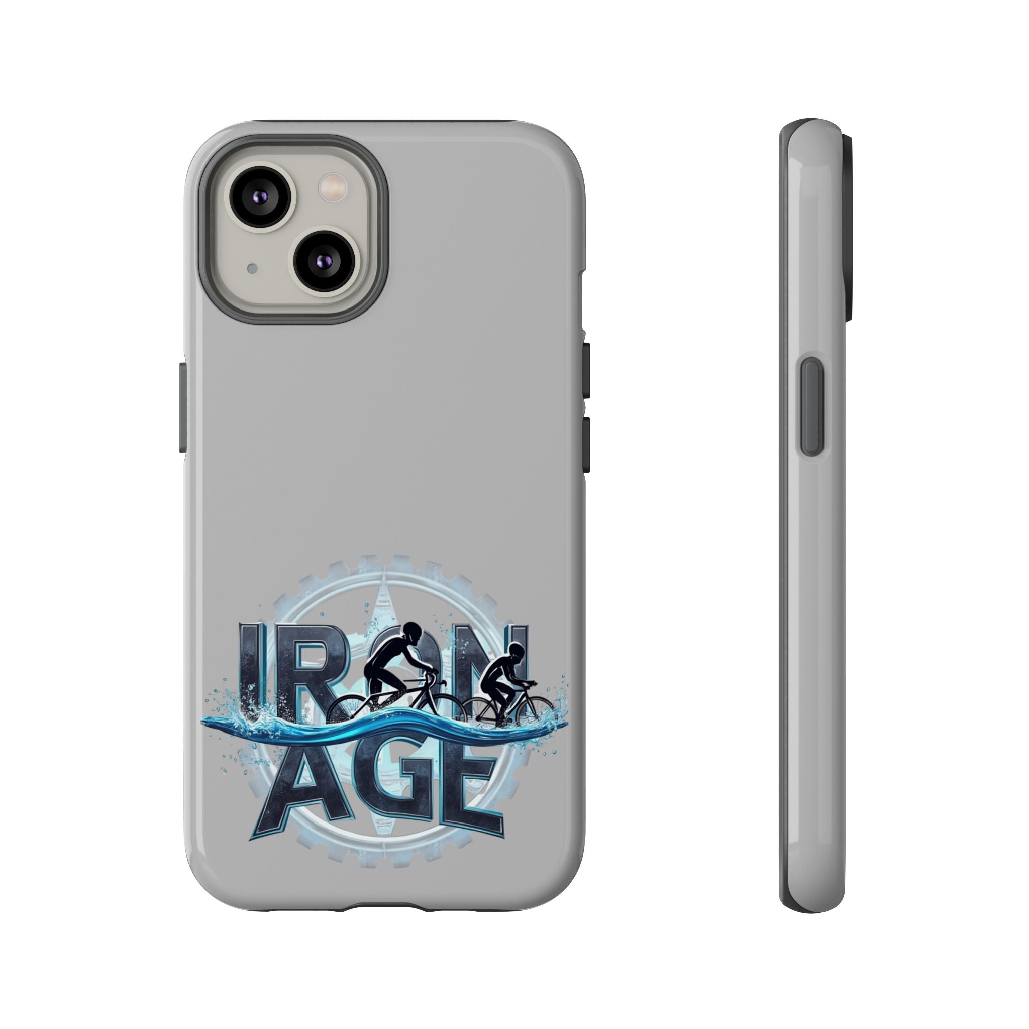 Iron Age Triathlon Phone Case - Impact Resistant Dual-Layer Protection for iPhone 17, Wireless Charging Compatible