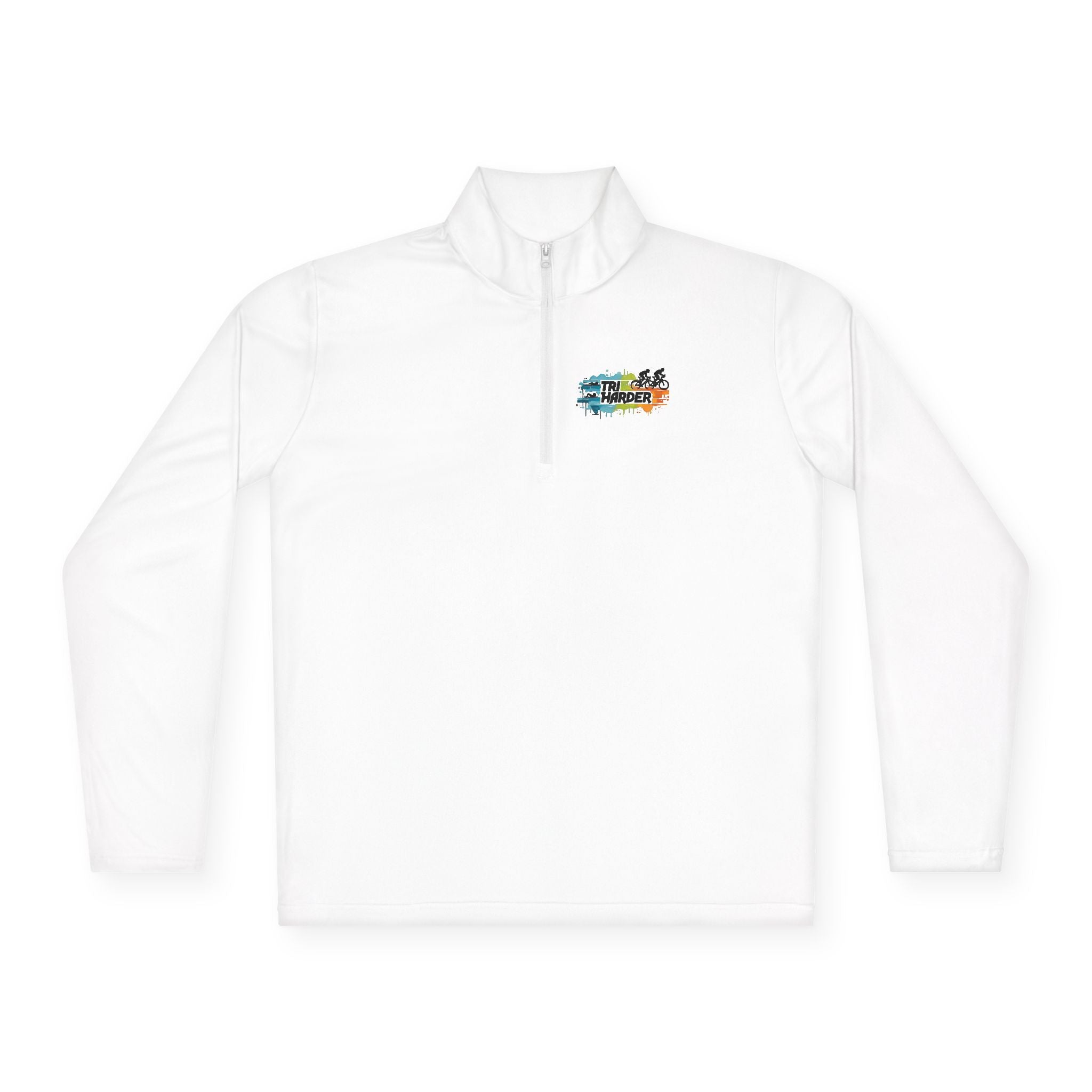 Quarter-Zip Pullover — Colorful Camper Van Graphic