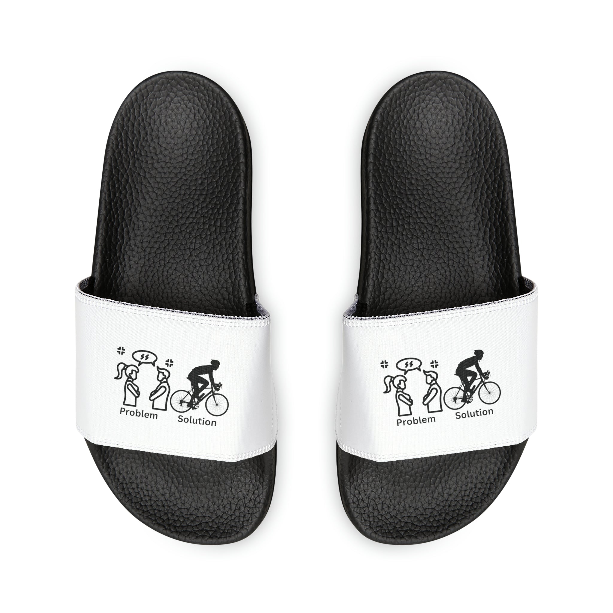 Men's PU Slide Sandals Cycle Away: From Tension to Tranquility