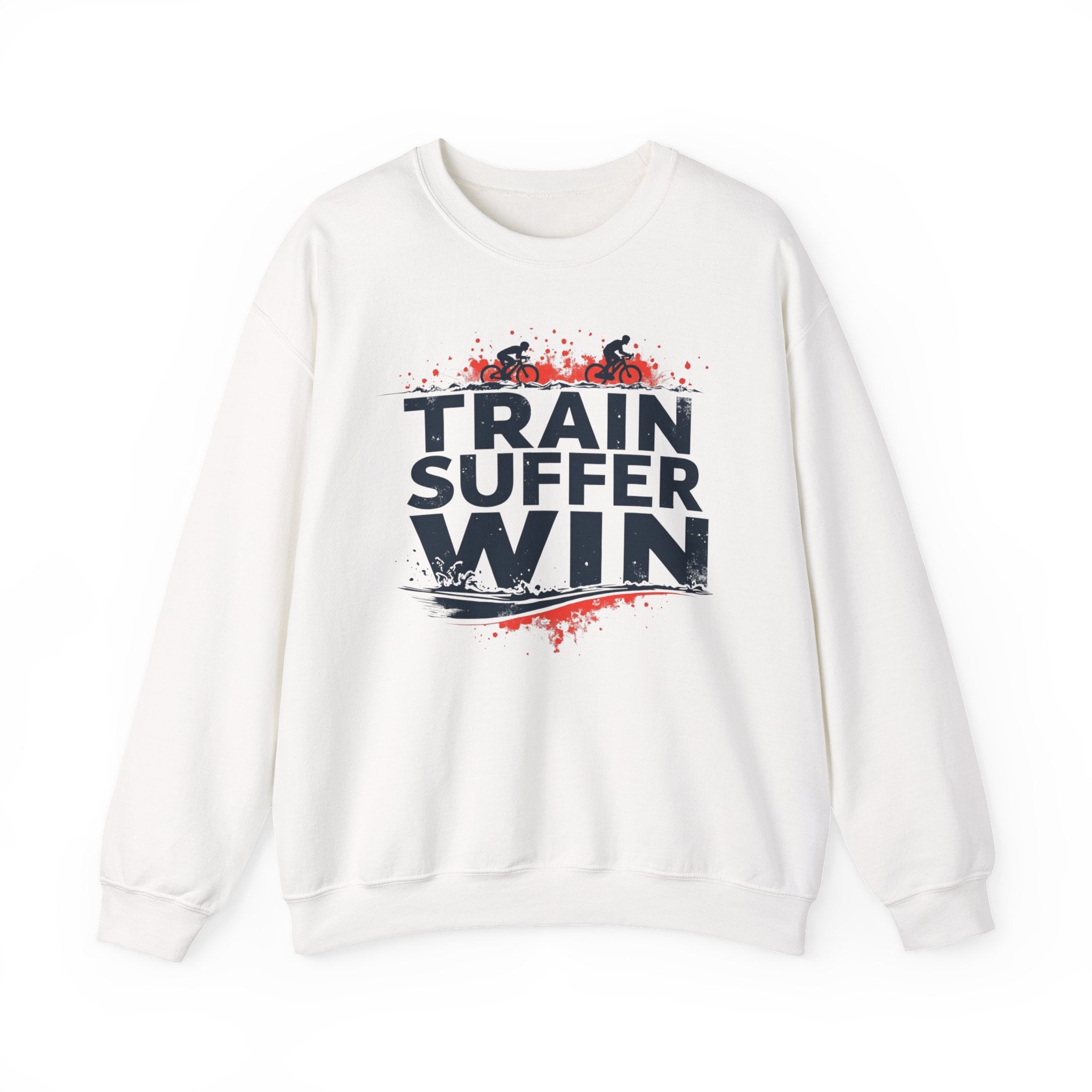 Workout Sweatshirt - "Train Suffer Win" Motivational Crewneck