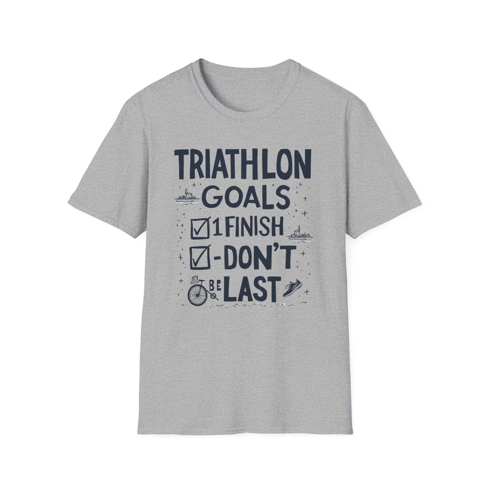 Triathlon Goals Unisex T-Shirt | Fitness Motivation, Sporty Apparel, Running Gift, Exercise Top, Active Wear