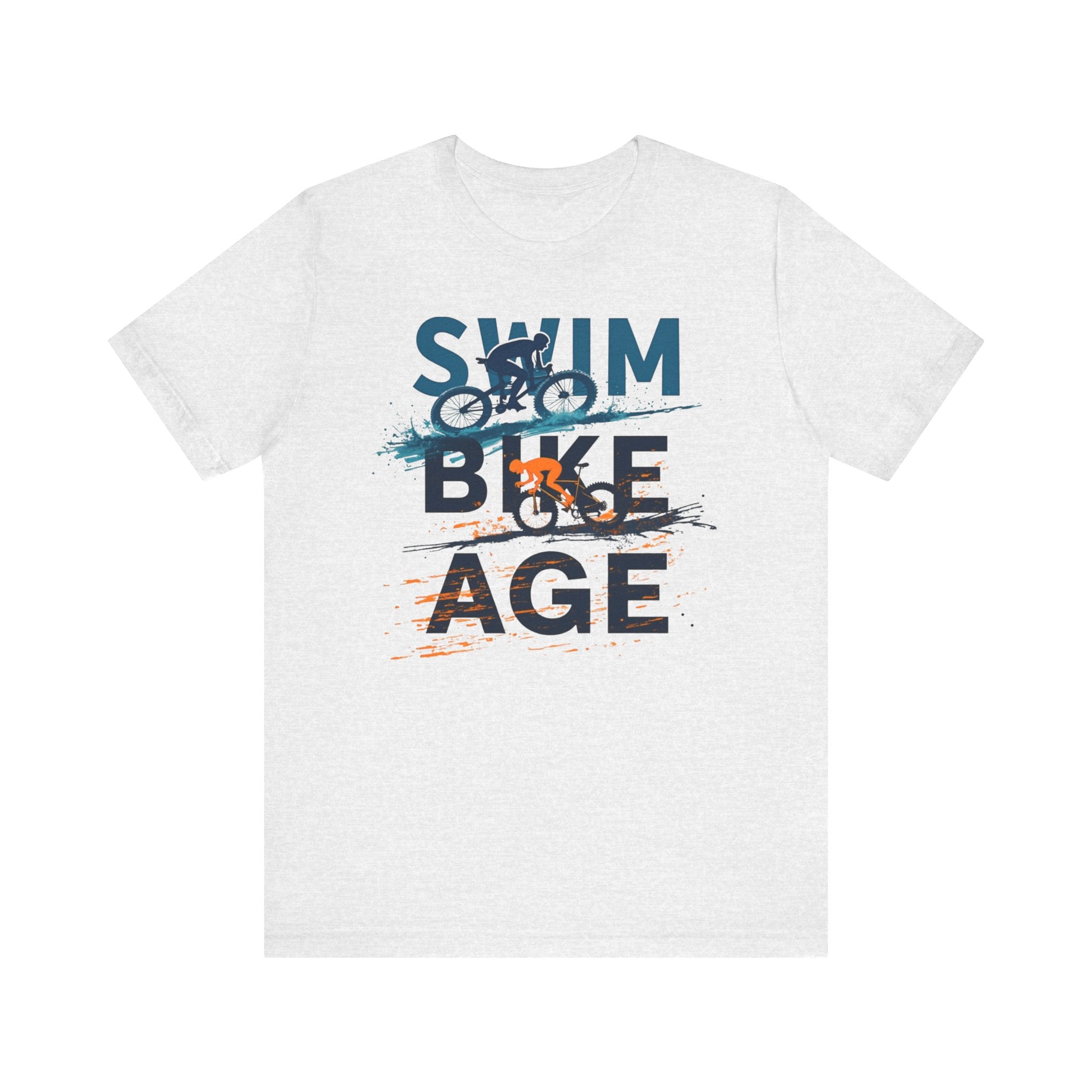 Triathlon Sport T-Shirt - Swim Bike Age Graphic Tee