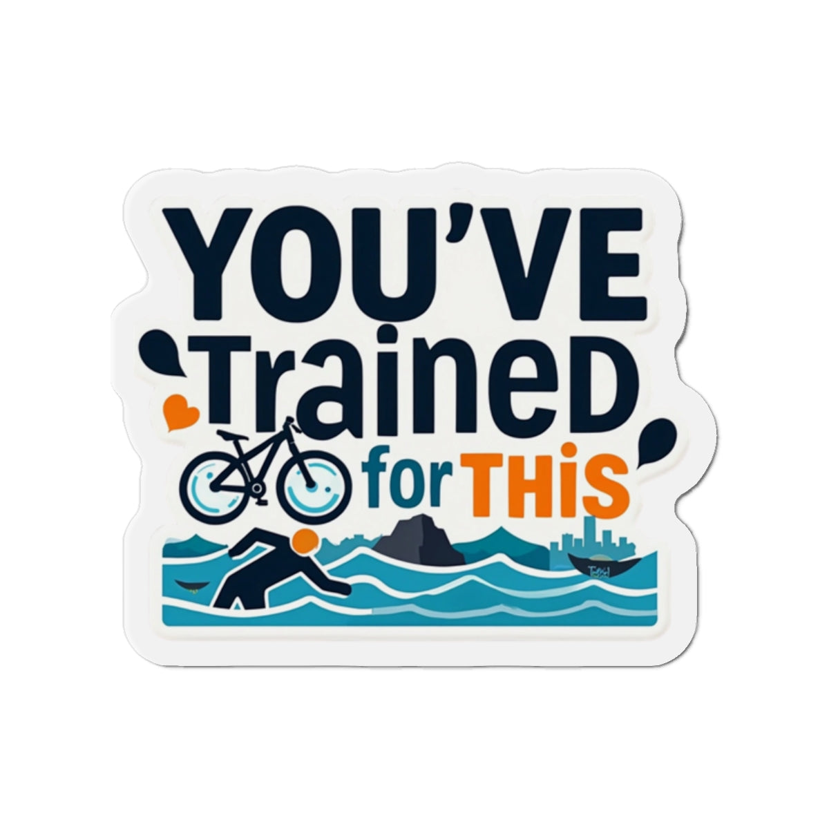 Motivierender Stanzmagnet für Sportler, Sportgeschenk, Fitness-Dekor, Laufinspiration, Radsportbegeisterte 