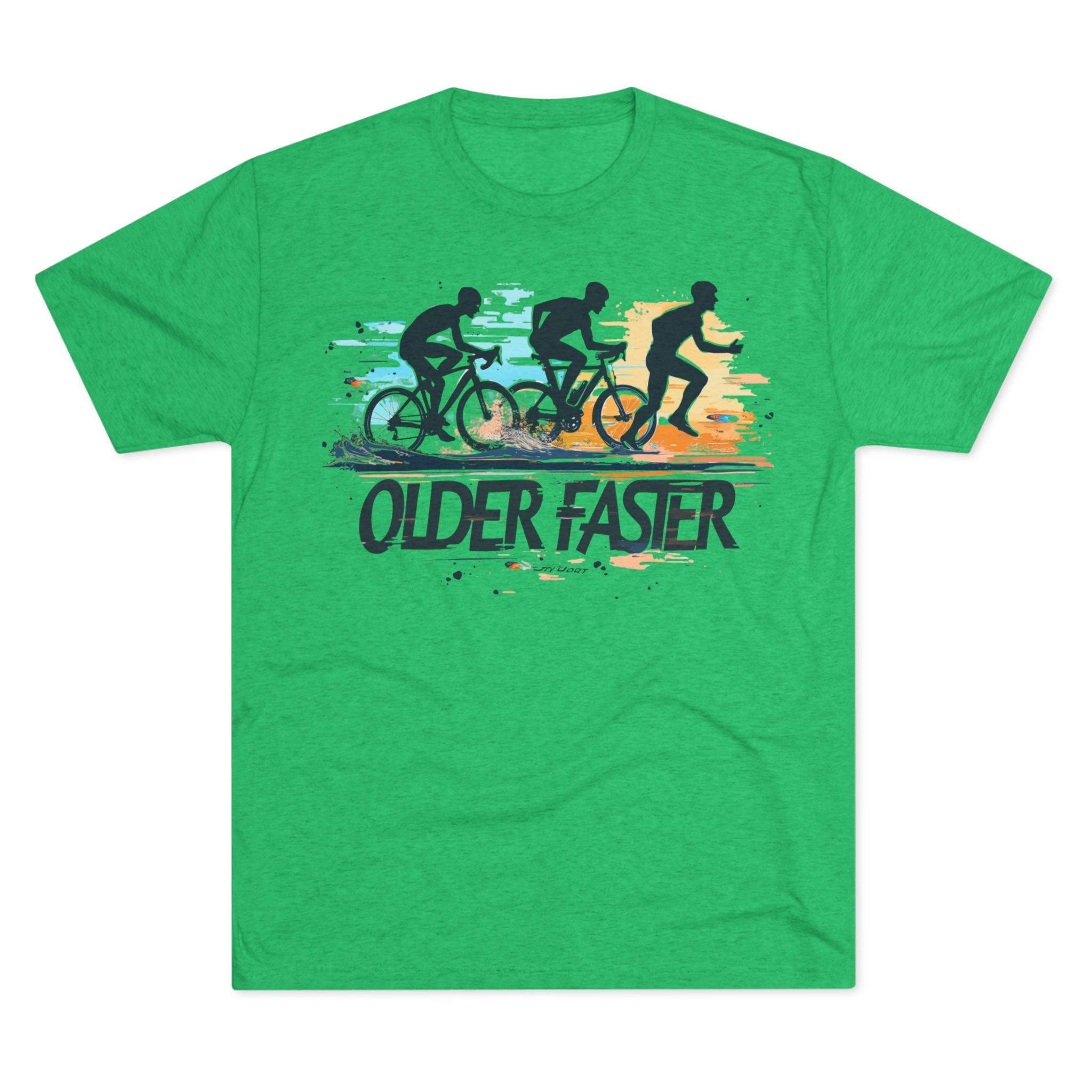 Bicycle Enthusiast Crew Tee - "Older Faster"