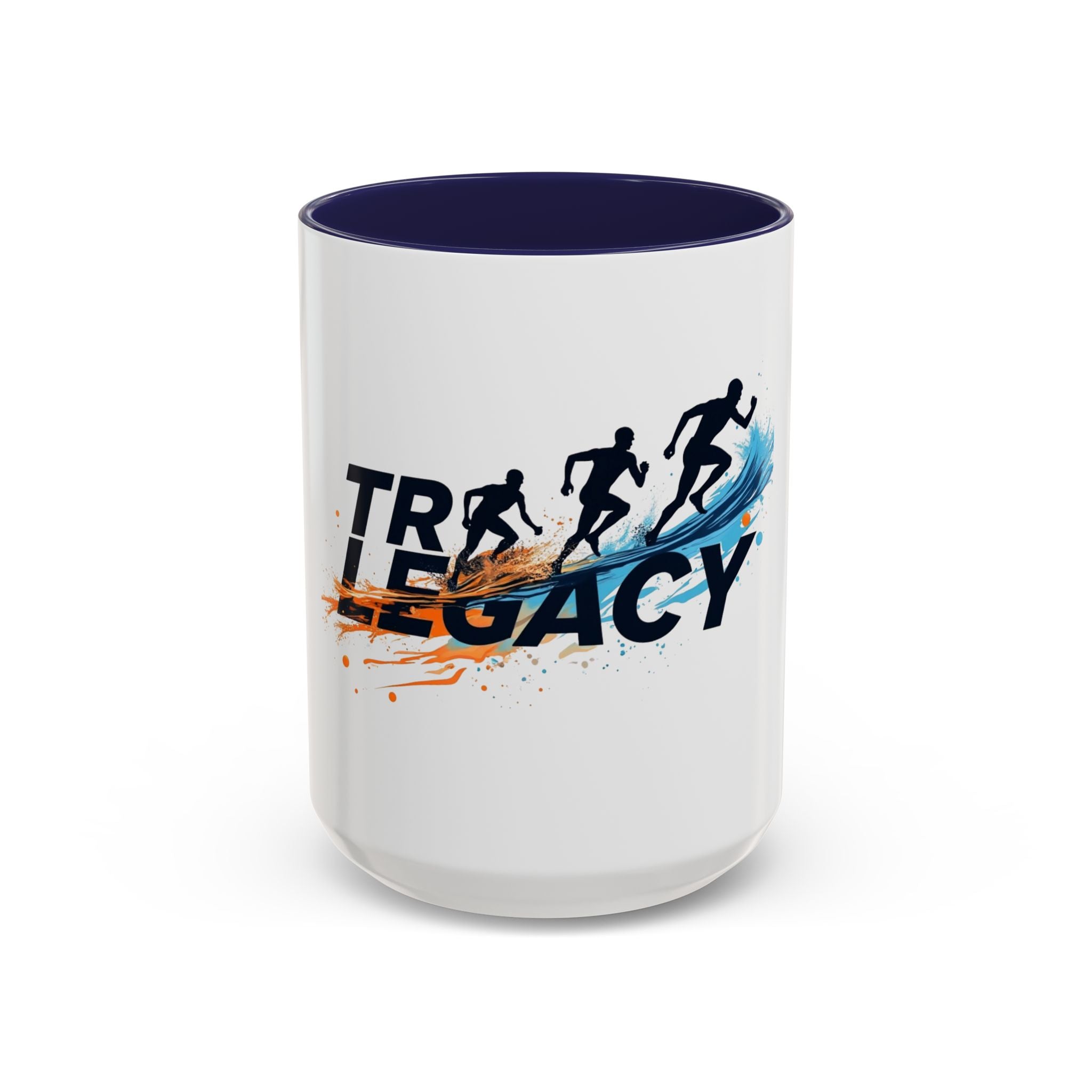 Ceramic Running Coffee Mug - Motivational Design for Athletes (11/15oz)