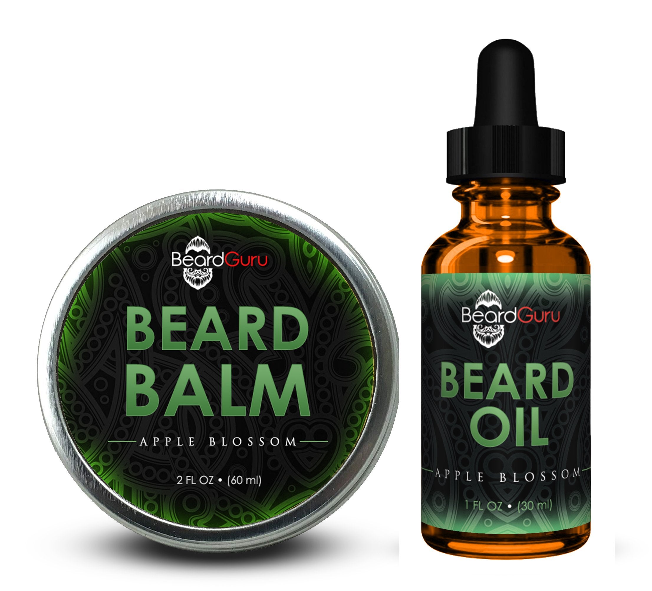 BeardGuru Beard Balm with Apple Blossom – Softens Beard, Eliminates Itch, and Shapes for a Perfect Look