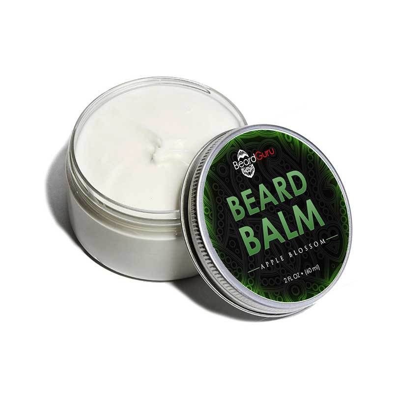 BeardGuru Beard Balm with Apple Blossom – Softens Beard, Eliminates Itch, and Shapes for a Perfect Look