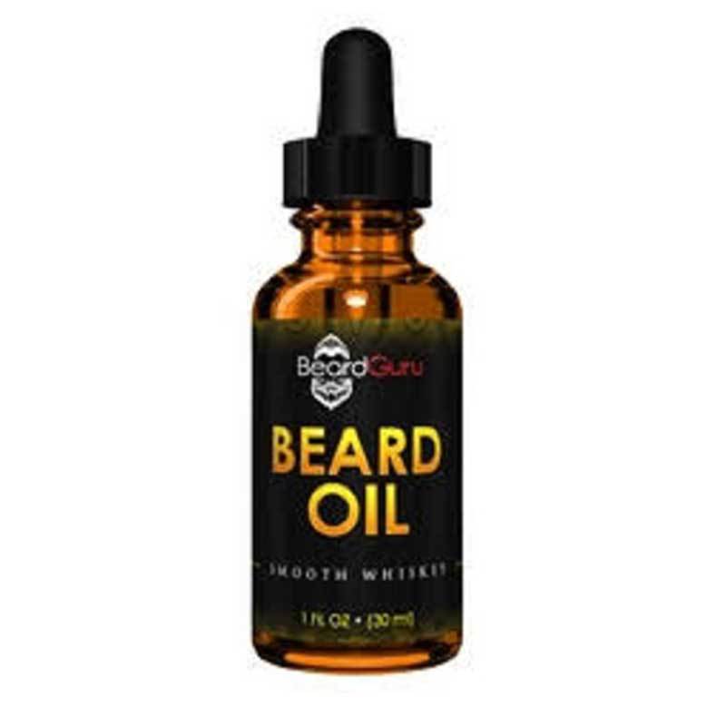 BeardGuru Smooth Whiskey Beard Oil - Moisturizes, Nourishes, Promotes Beard Growth with Natural Oils - Whiskey Scent, Split Ends and Frizziness Treatment, 1 fl oz/30ml