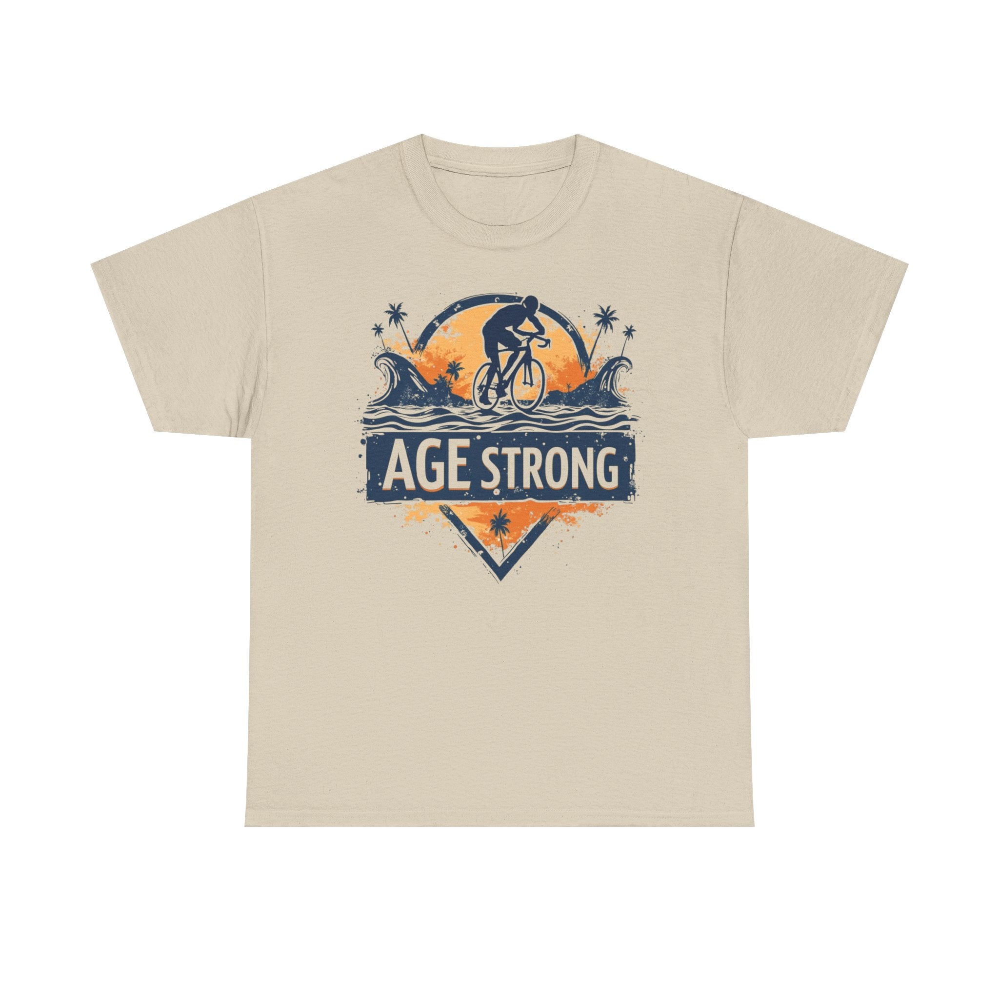 Age Strong Cycling Tee – Perfektes Geschenk für Fitness-Enthusiasten, Unisex-T-Shirt aus schwerer Baumwolle für einen aktiven Lebensstil, ideal für Geburtstage, [...] 