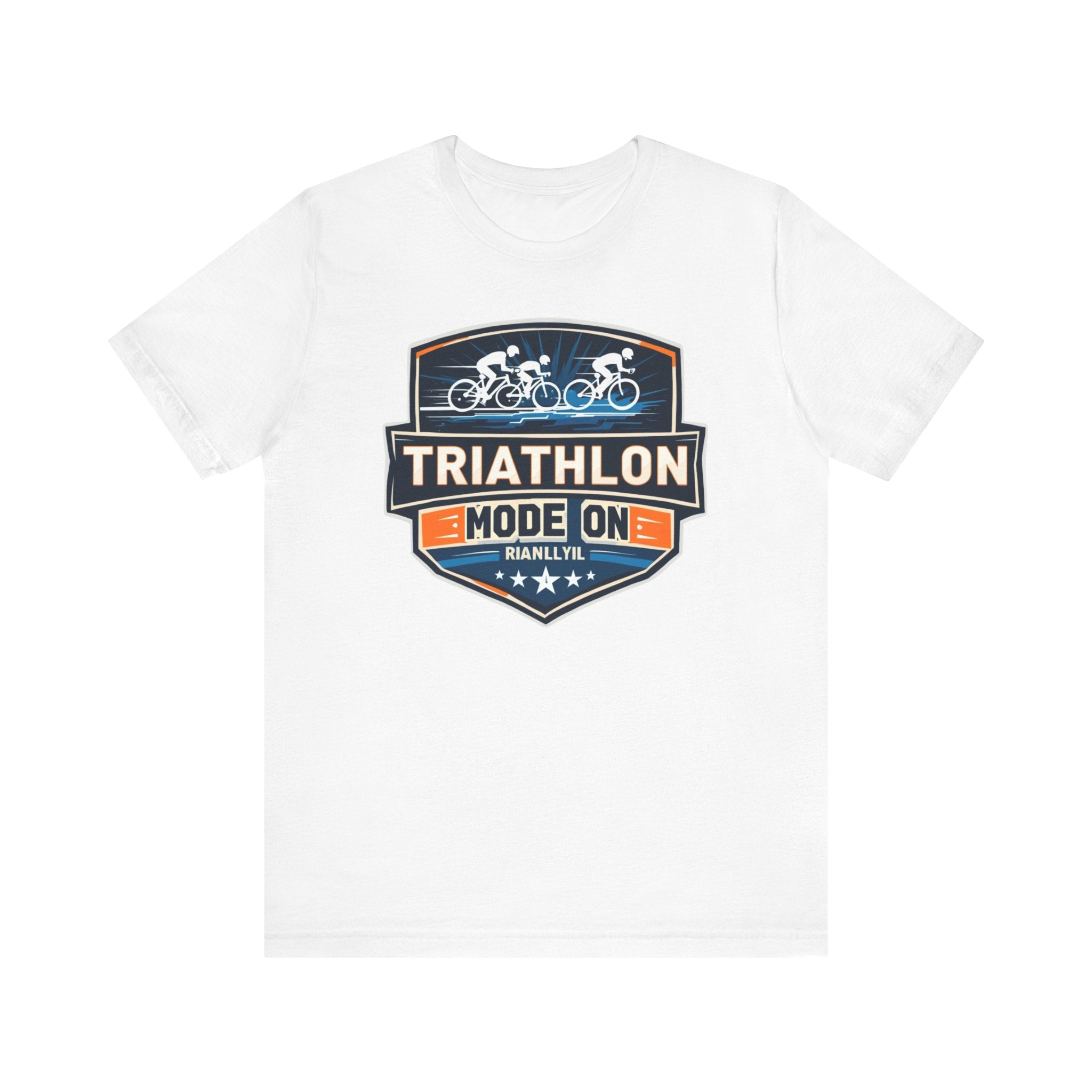 Triathlon Mode On Unisex Short Sleeve Tee - Athletic Performance Shirt for Runners & Fitness Enthusiasts, Breathable Jersey Activewear, Bella+Canvas Cotton Blend