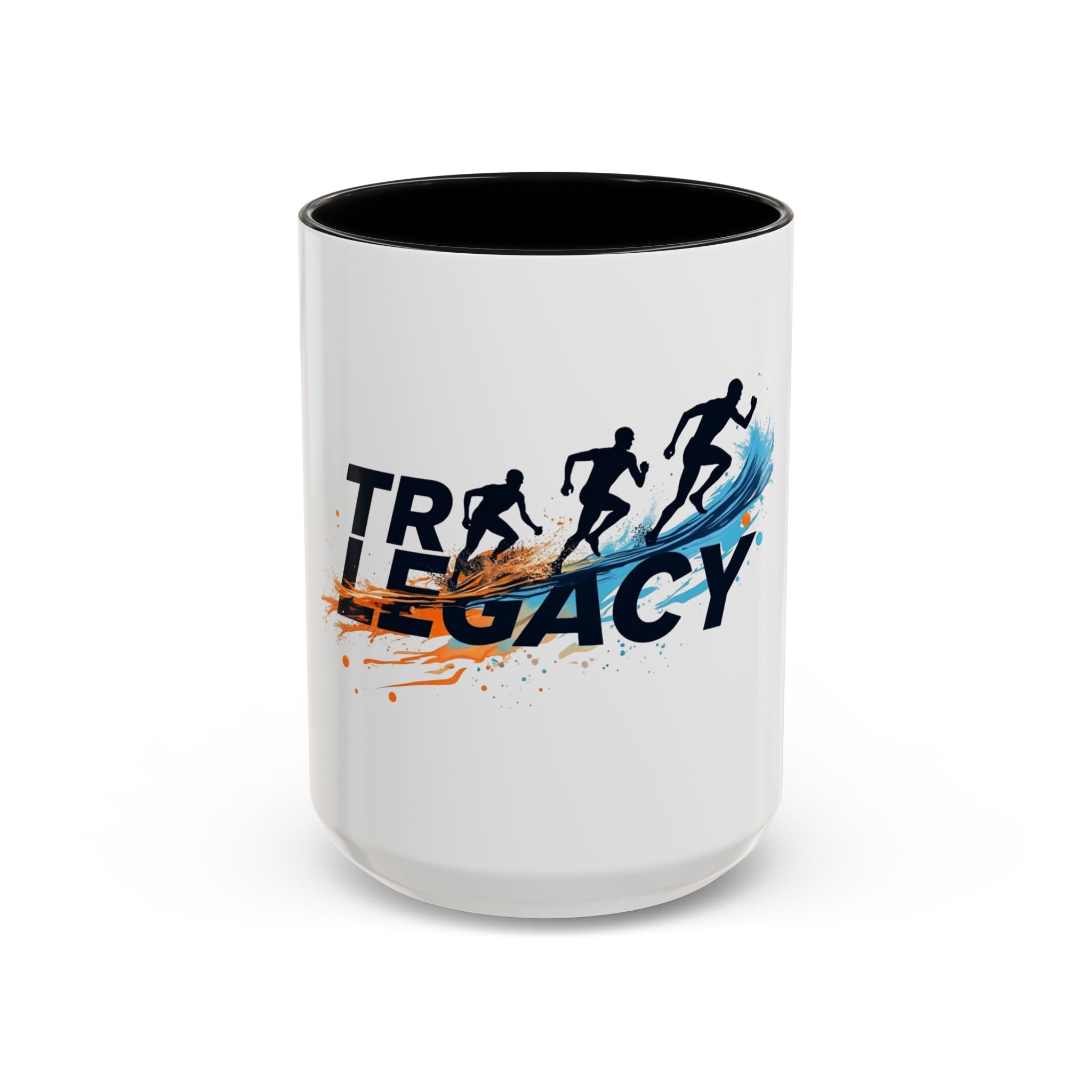Ceramic Running Coffee Mug - Motivational Design for Athletes (11/15oz)