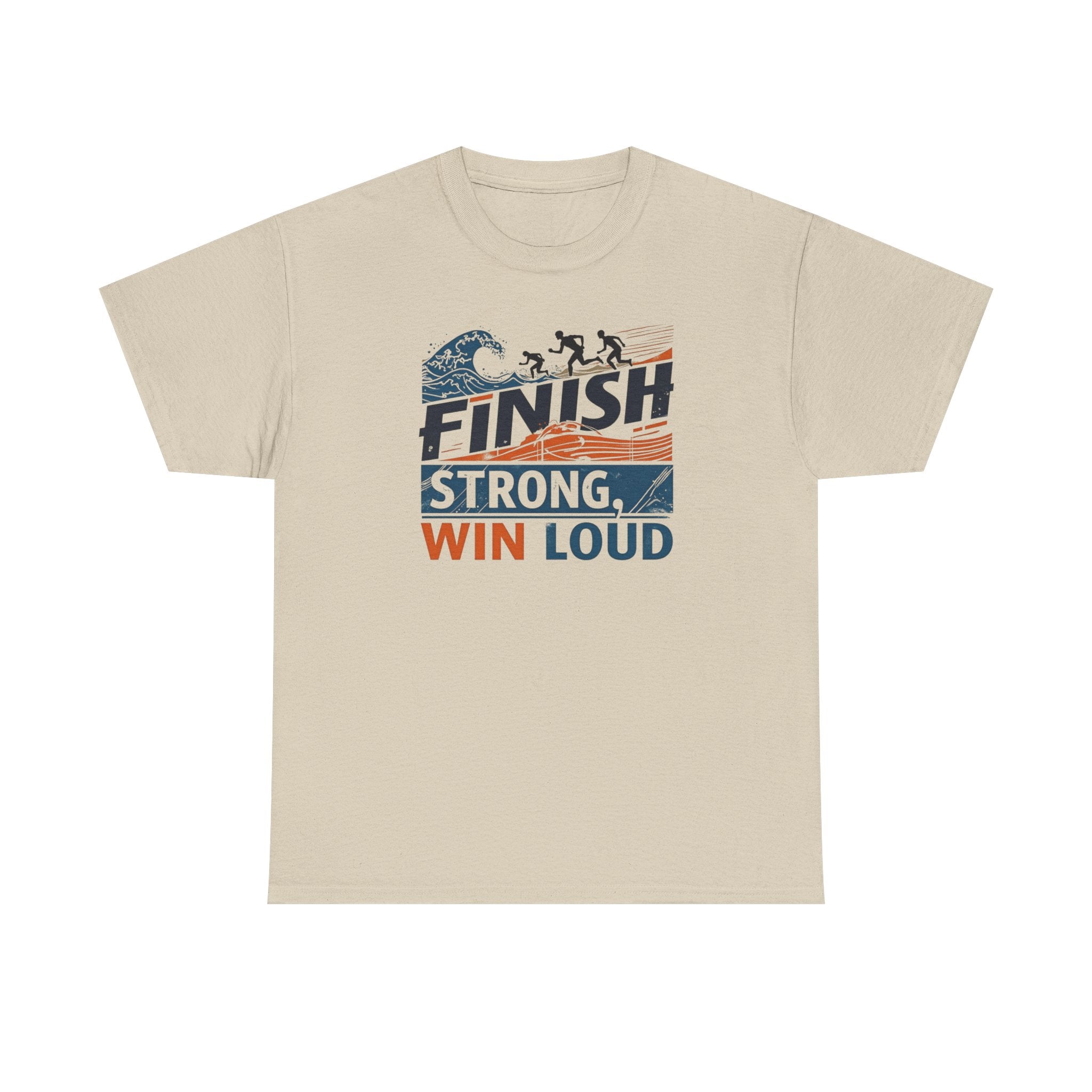 Unisex Motivational Heavy Cotton Tee for Fitness Enthusiasts - Casual Wear with Inspirational Workout Print