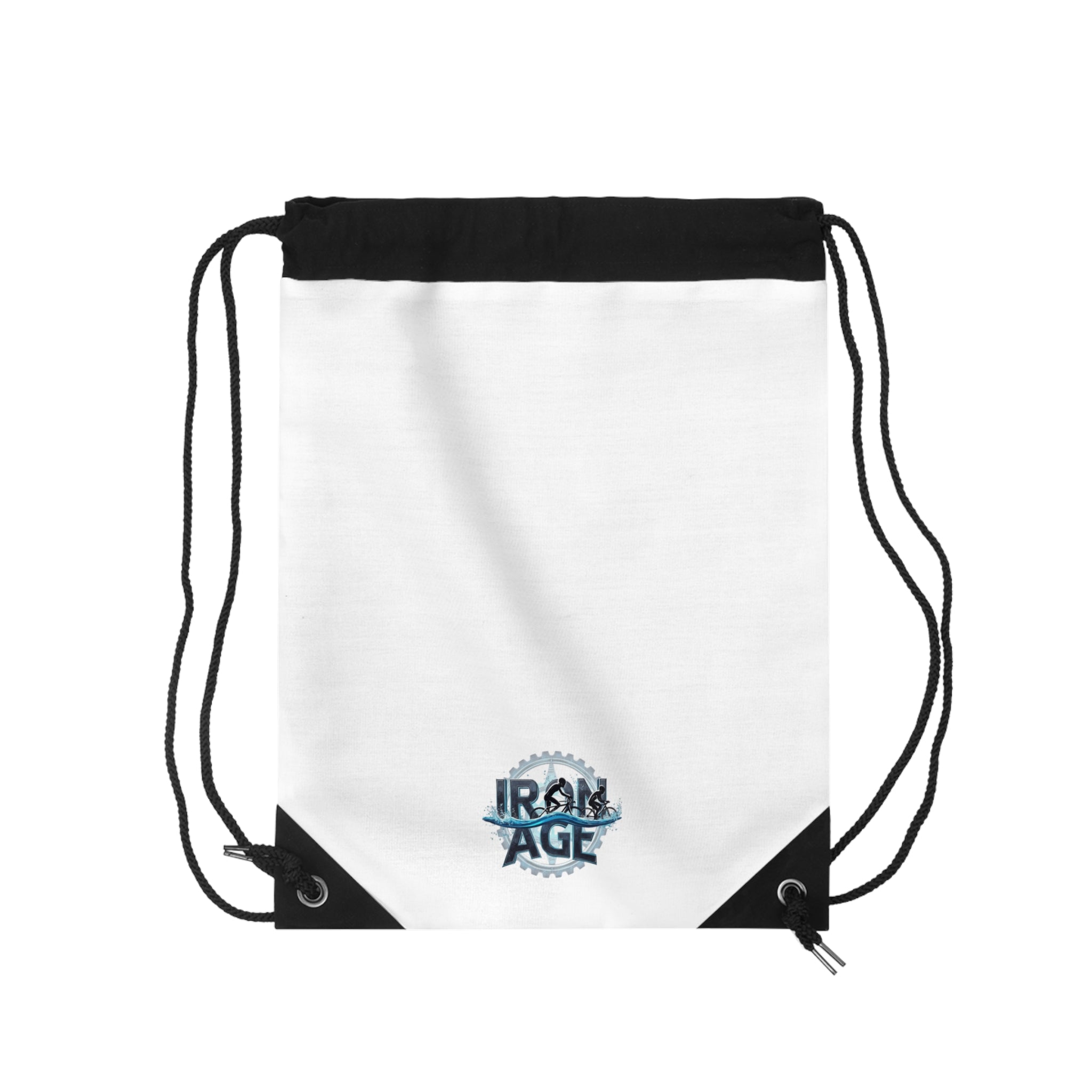 Triathlon Training Drawstring Bag - Lightweight Quick-Dry with Zipper Pocket