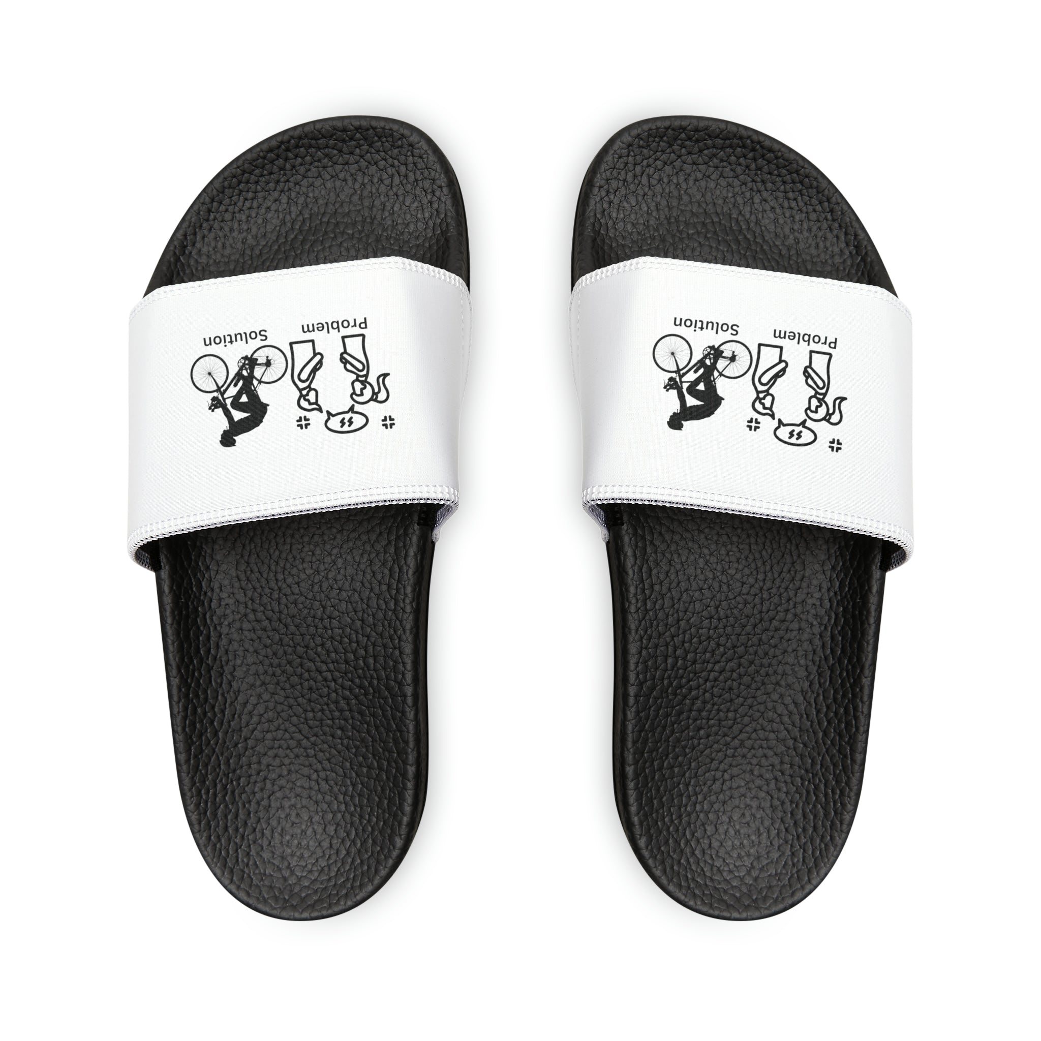Men's PU Slide Sandals Cycle Away: From Tension to Tranquility