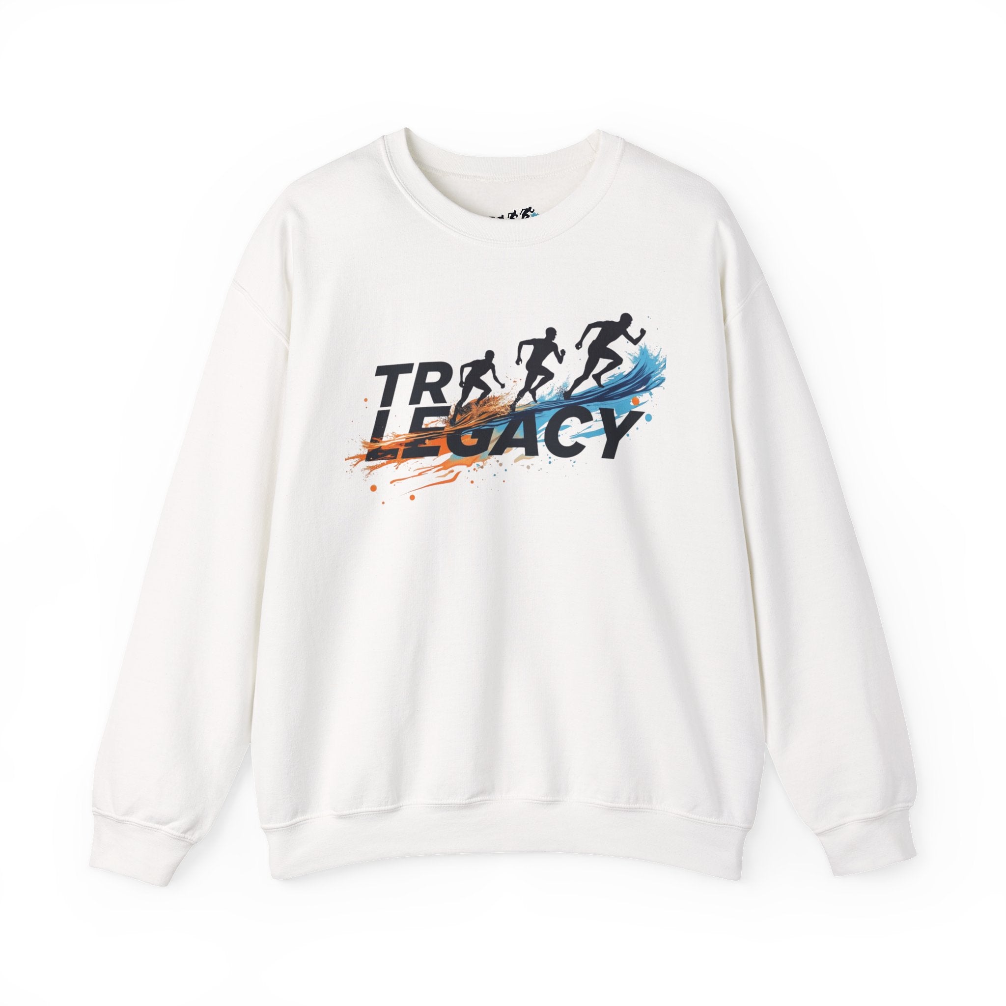 Gildan Athletic Crewneck Sweatshirt - Cotton-Poly Comfort with Running Team Graphic
