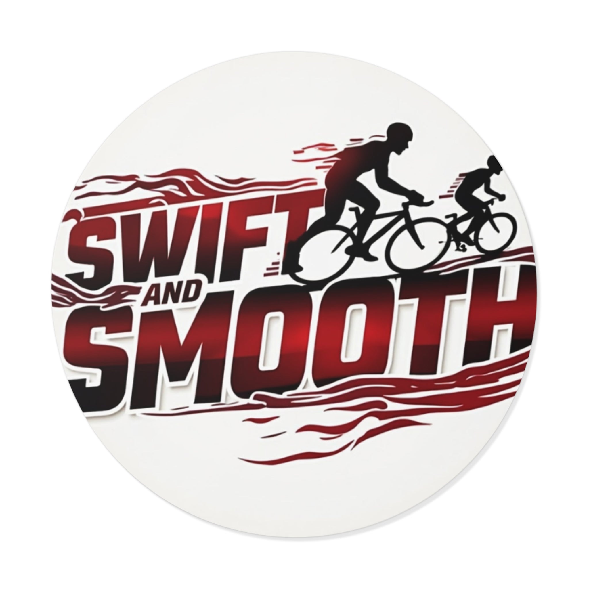 Runde Vinyl-Aufkleber zum Radfahren – stilvolle Fahrraddekoration, schnelles und glattes Design, perfekt als Geschenk, für Radsportbegeisterte, Sportzubehör 