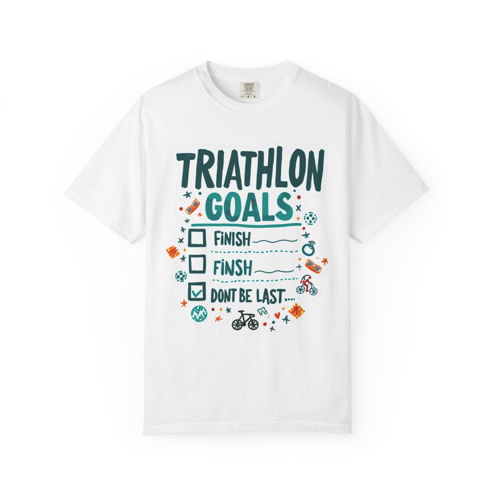 Unisex Triathlon Motivation T-Shirt – Soft Ring-Spun Cotton Activewear for Fitness Enthusiasts, Vibrant Colors, Comfort Colors® 1717, Sizes S-4XL