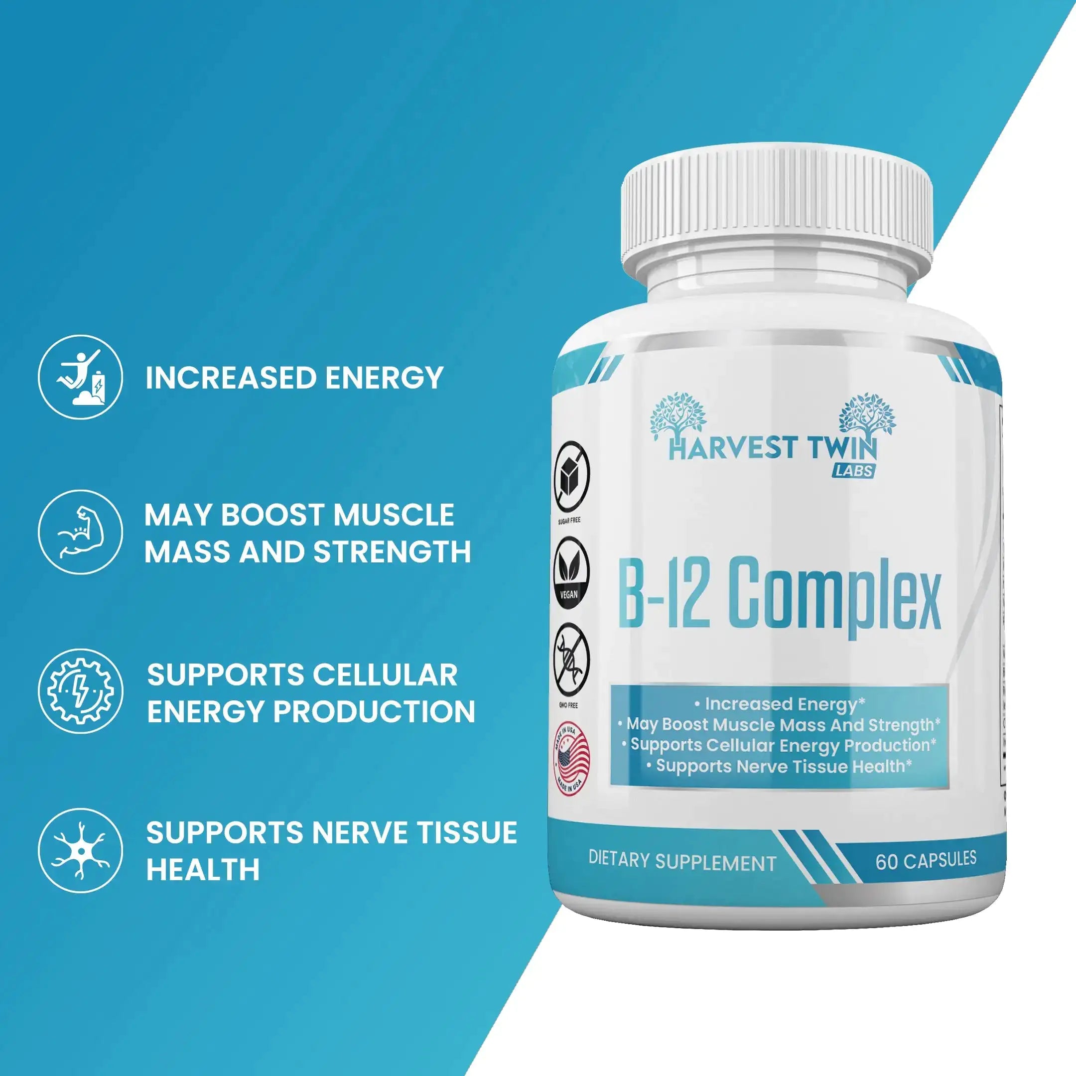 Energy-Boosting Harvest Twin Lab Vitamin B-12 Complex for Enhanced Triathlon Performance